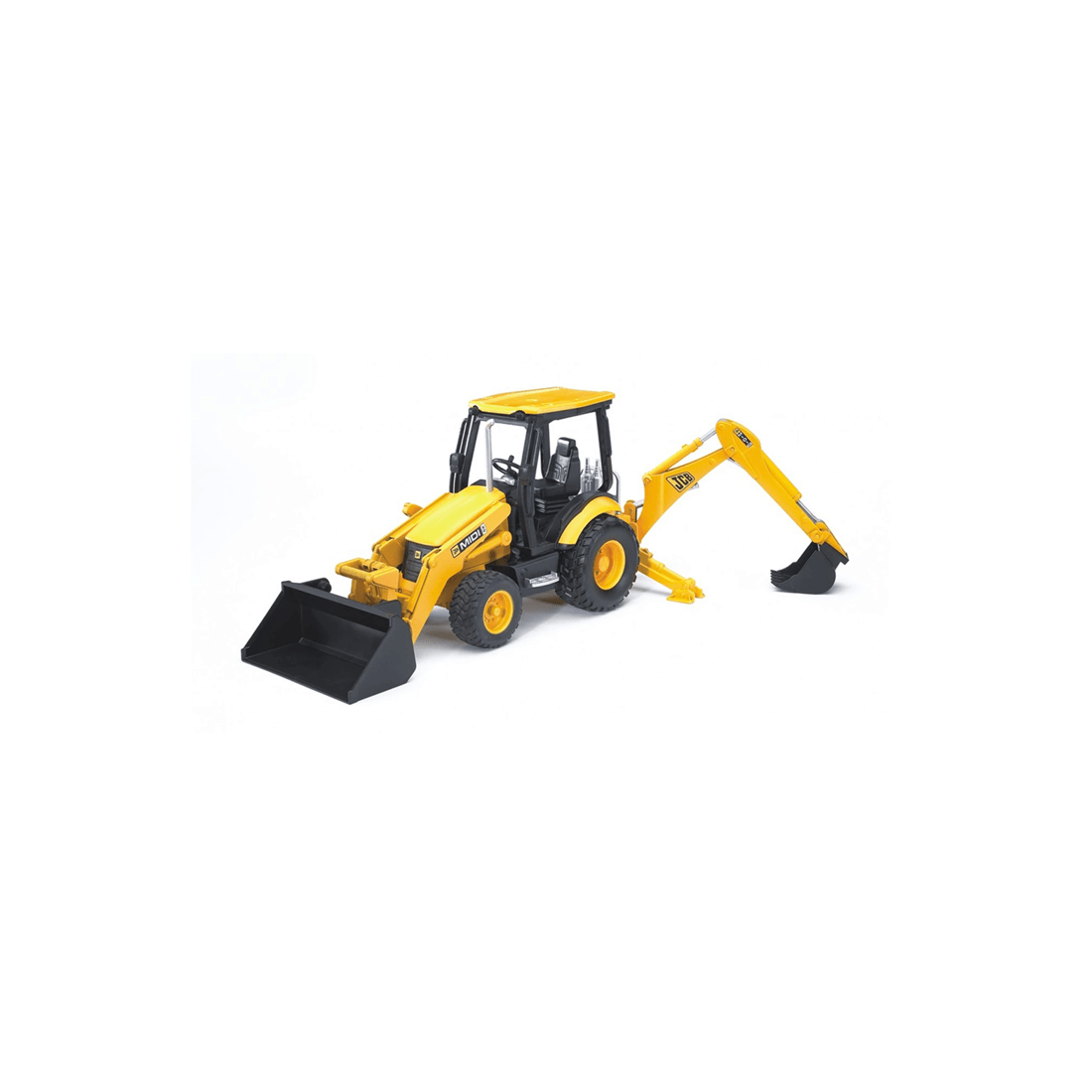 4 Bruder Jcb Backhoe Loader Toy 1 16 Scale 34cm Kids Construction Vehicle Age 3 Plus - Yellow, 4 of 5