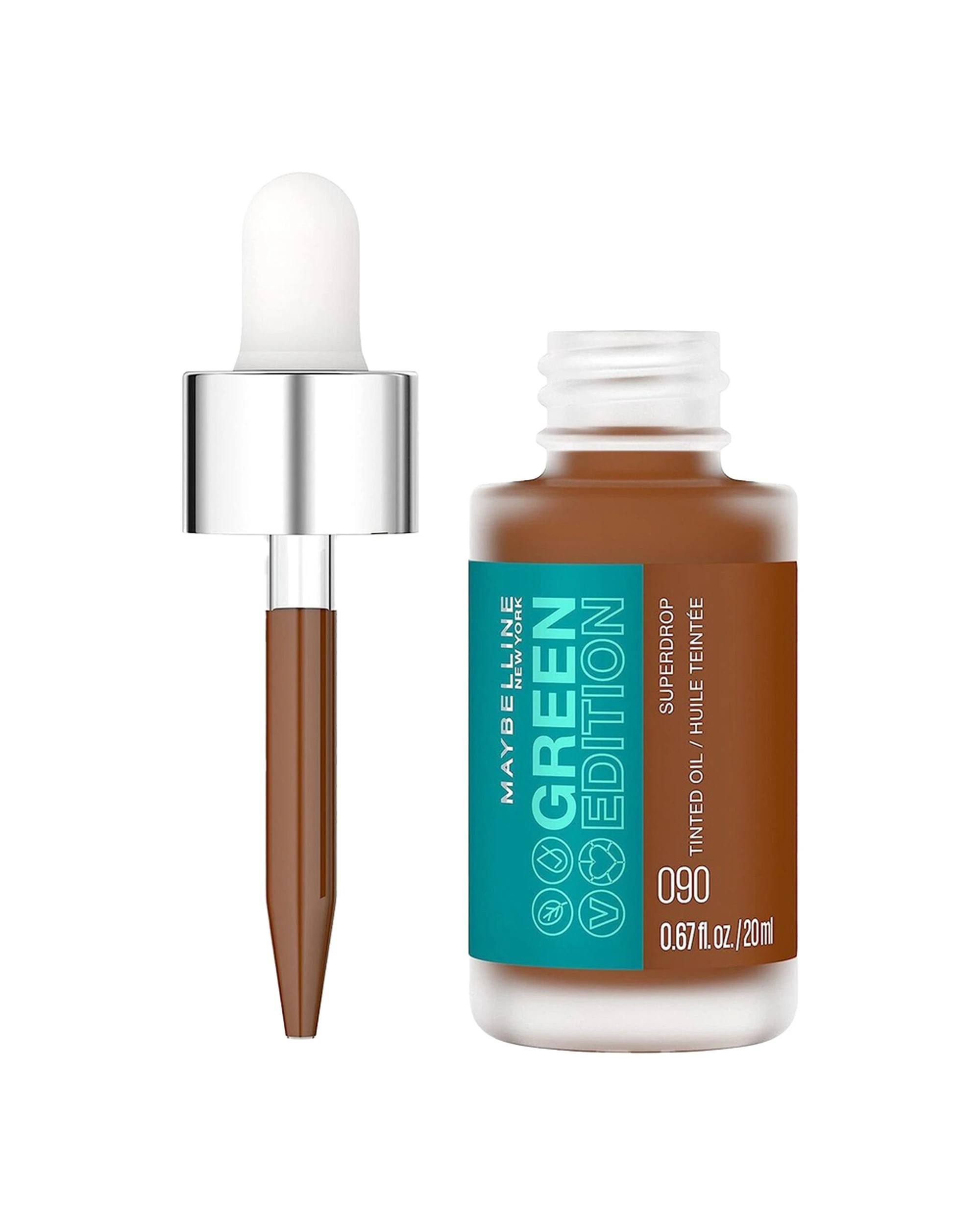 1 Maybelline Green Edition Superdrop Tinted Oil 20ml Shade 090, 1 of 1