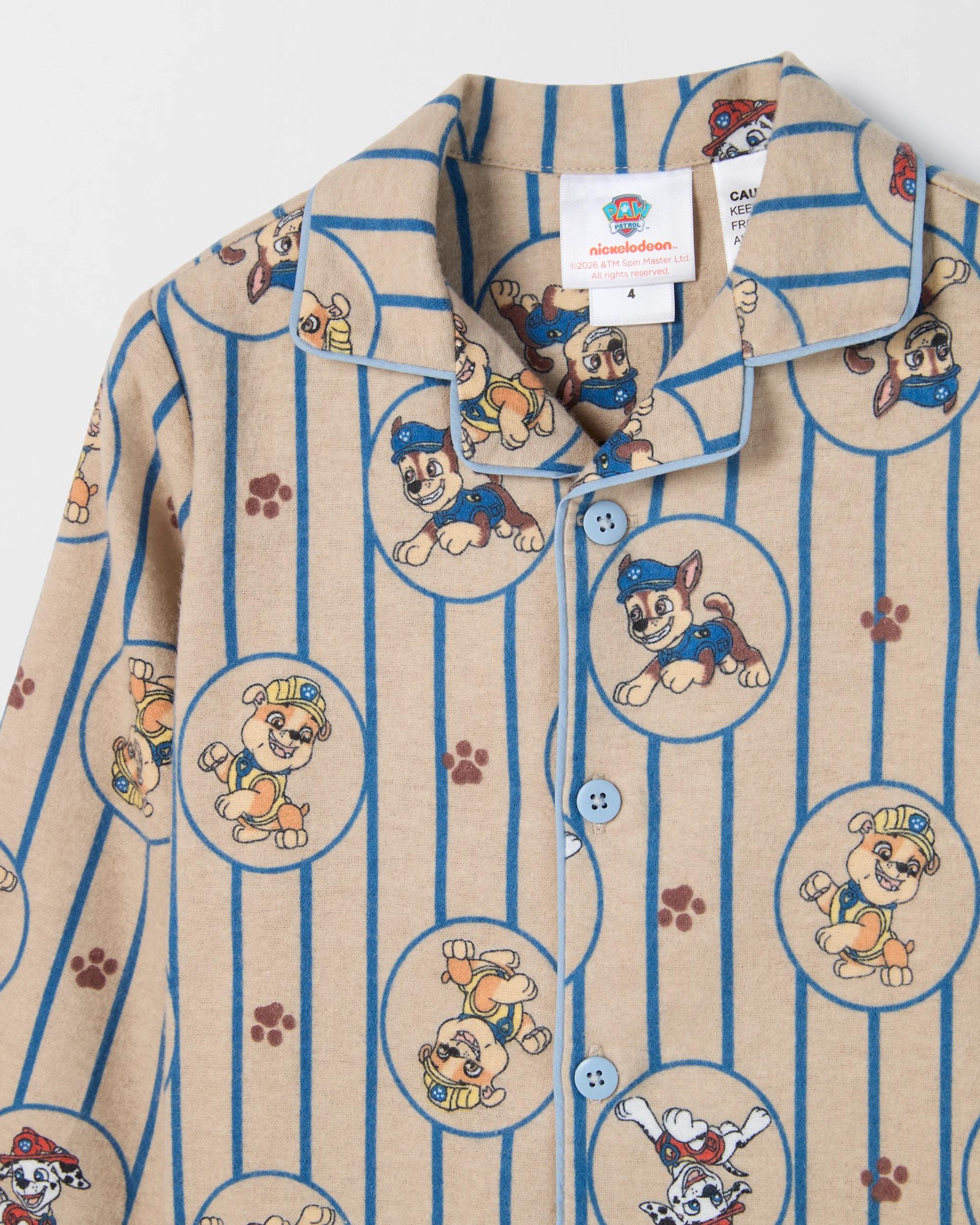 2 Paw Patrol Australian Cotton Younger Boys Flannelette Pyjama Set PAW PATROL, 2 of 4