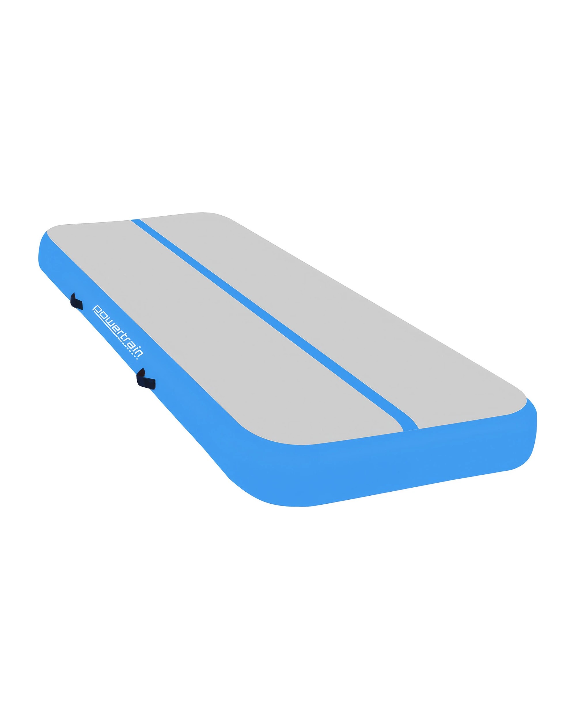 1 Powertrain 4M x 2M 20cm Air Track Gymnastics Tumbling Airtrack Exercise Yoga Mat Balance Beam Inflatable - Blue, 1 of 5
