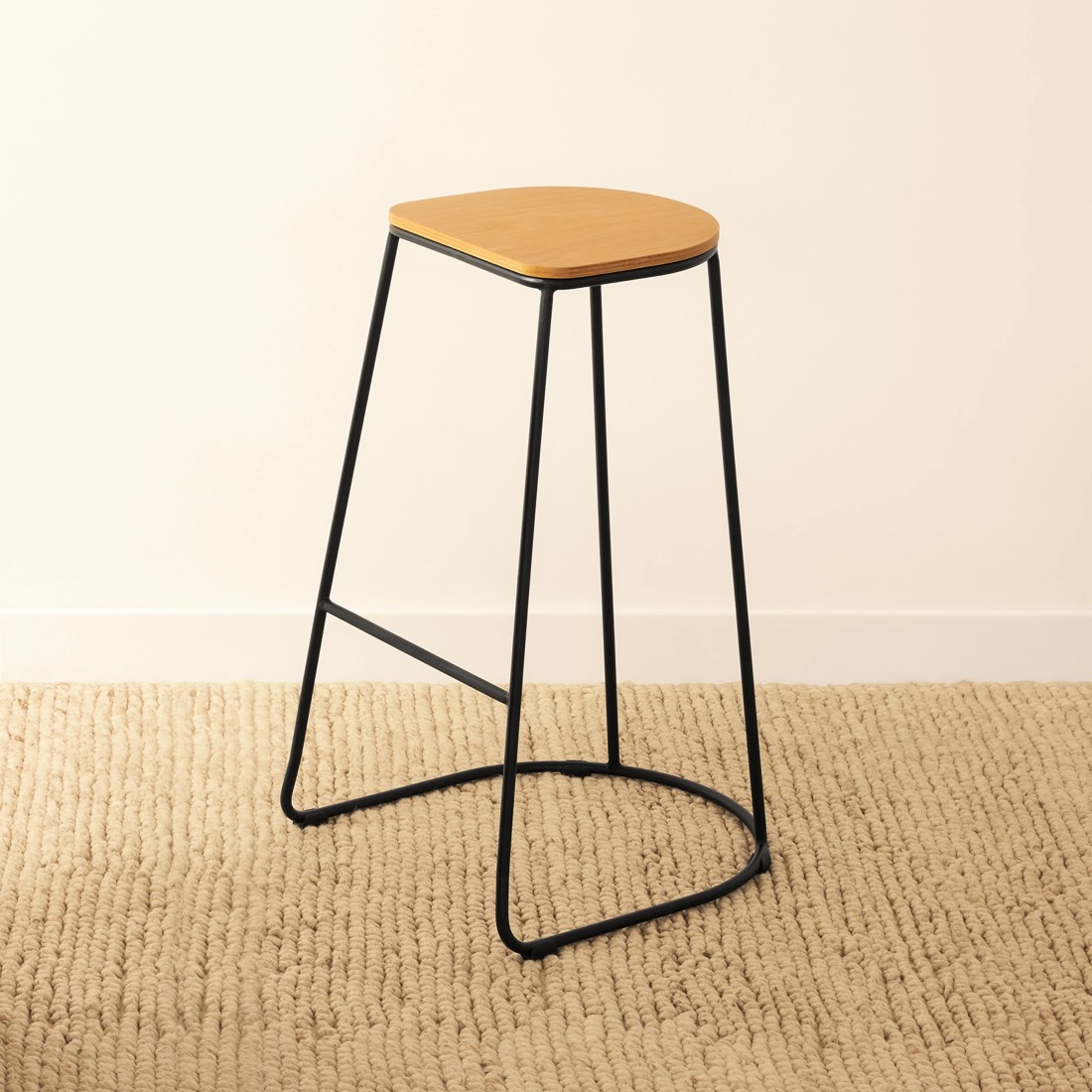 1 Bar Stool - Black, 1 of 7