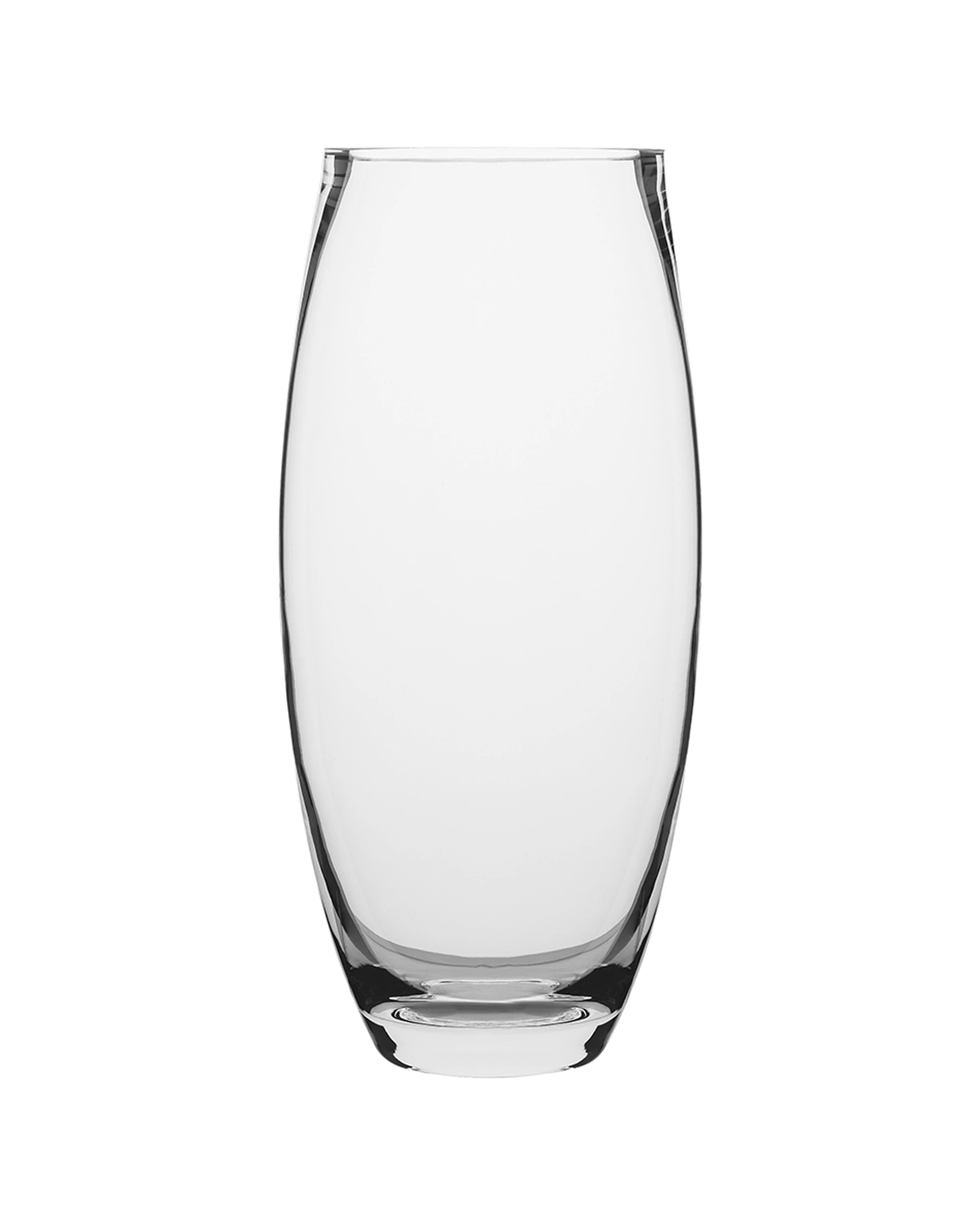 1 Ecology Fleur Barrel Glass Vase Decorative Flower Vessel 25cm - Clear, 1 of 3