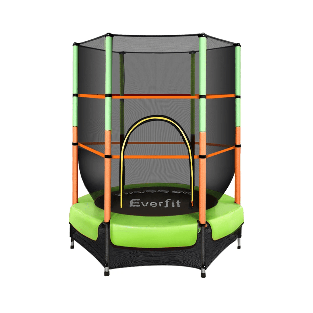 1 Everfit 4.5FT Trampoline for Kids w/ Enclosure Safety Net Rebounder Gift - Multi, 1 of 7