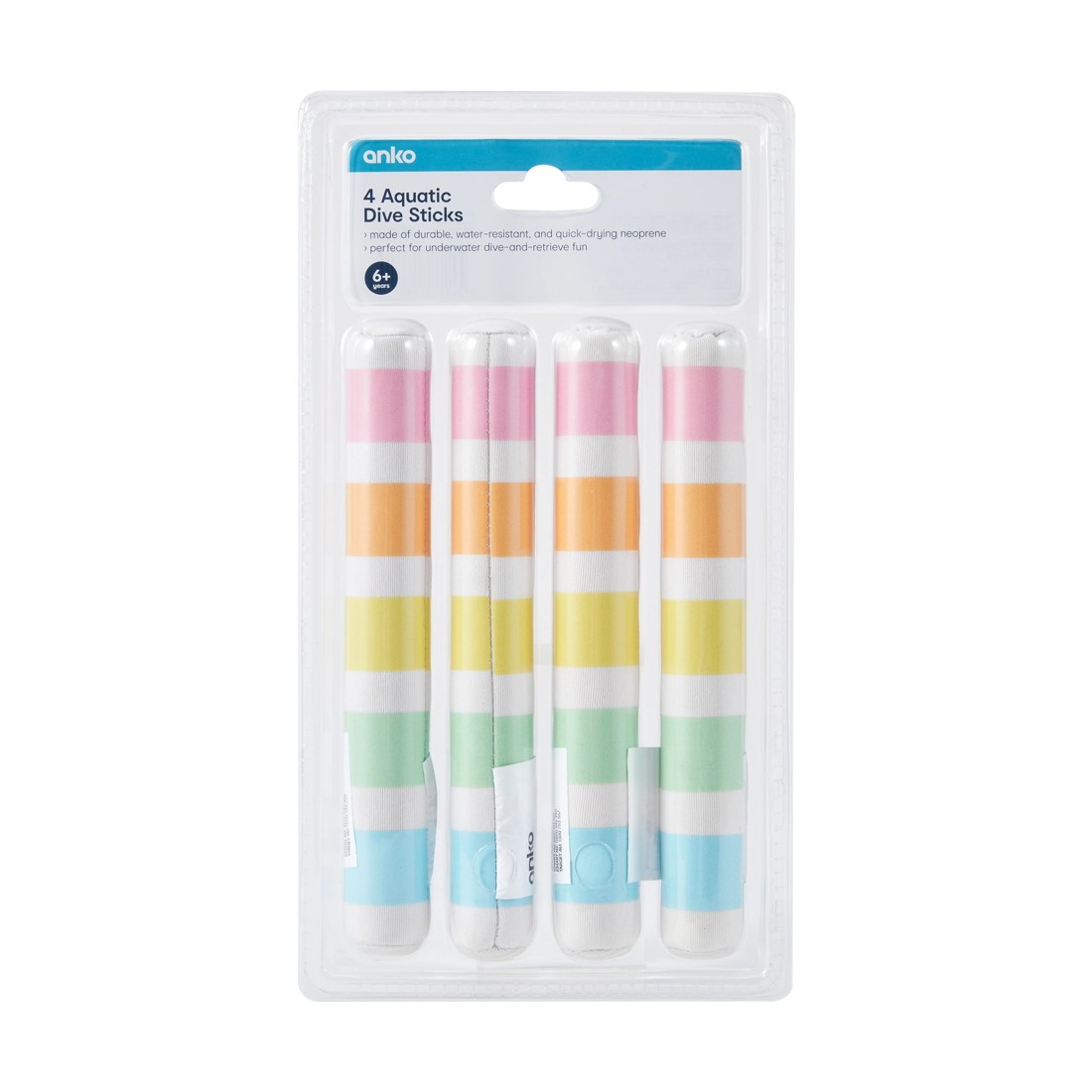 1 4 Pack Aquatic Dive Sticks, 1 of 5