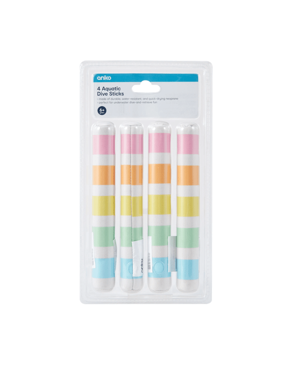 4 Pack Aquatic Dive Sticks