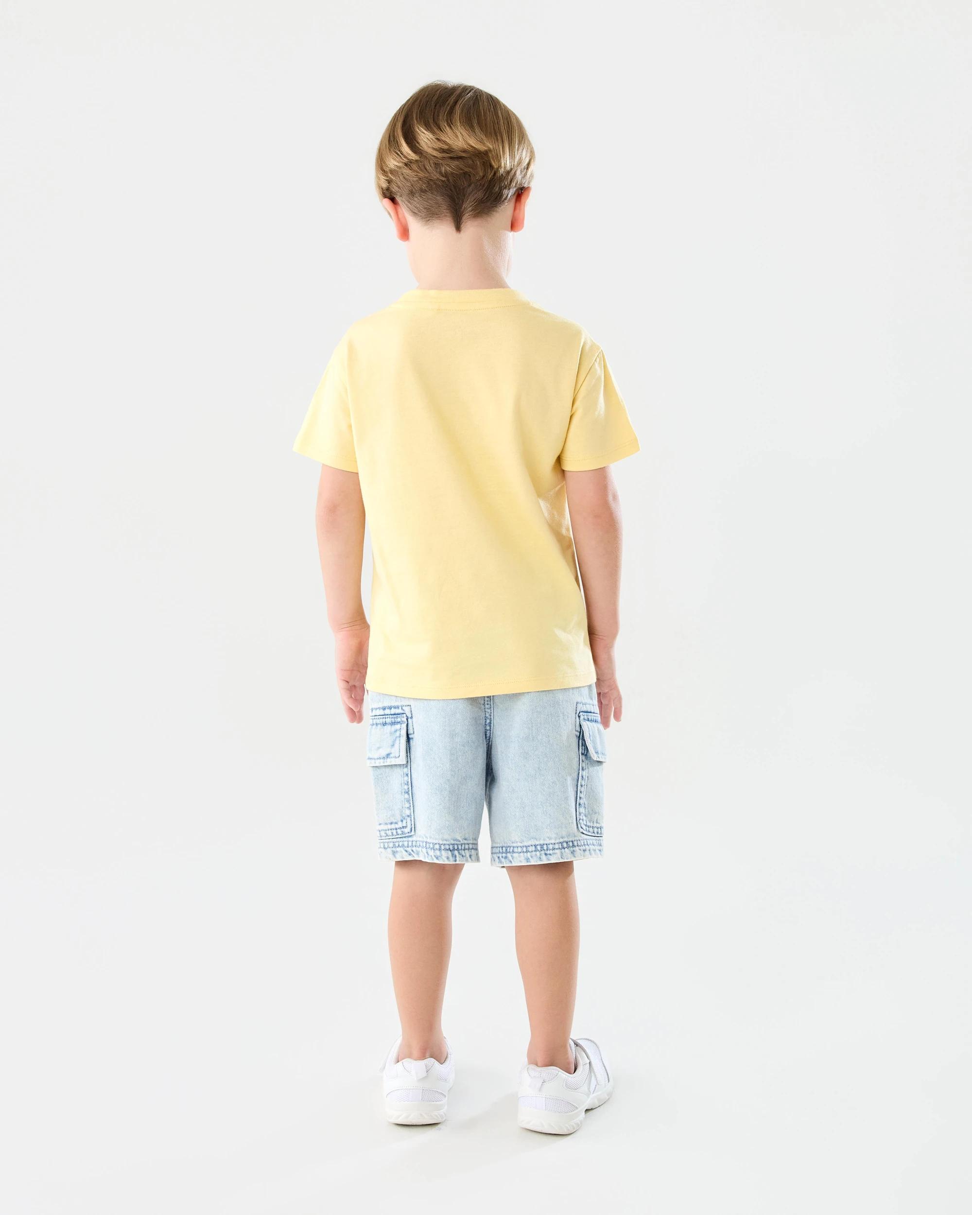 7 Chest Print T-shirt Ylw Dino, 7 of 10