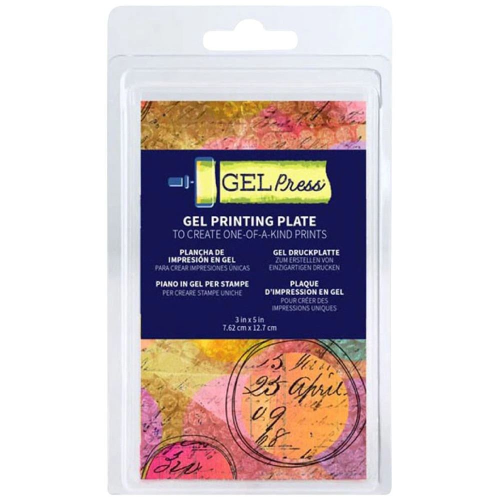 1 Gel Press Gel Printing Plate 3 x 5", 1 of 1