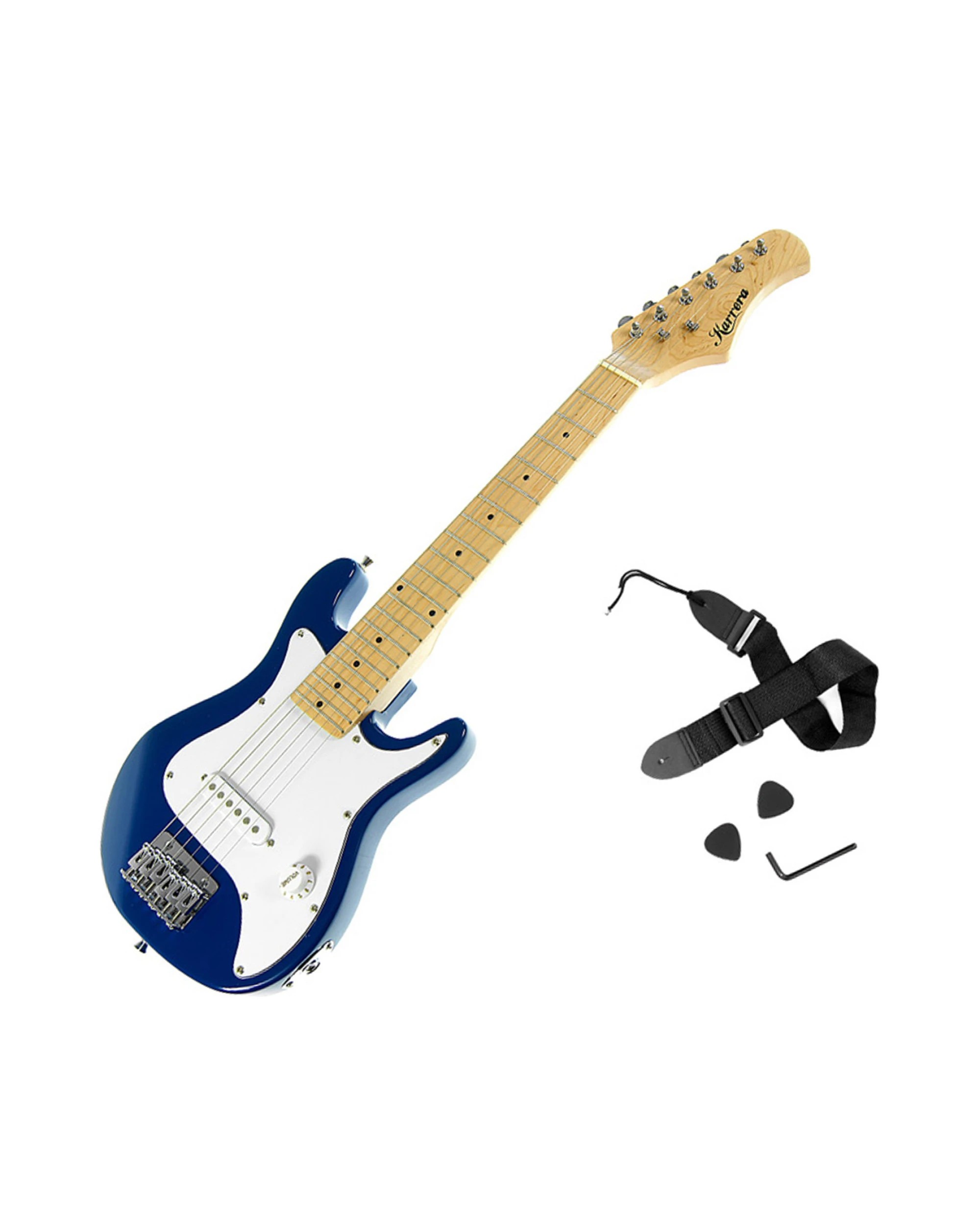 1 Karrera Kids Electric Guitar Ideal Childrens Gift Sunburst Junior Strings Musical Instrument, 1 of 7