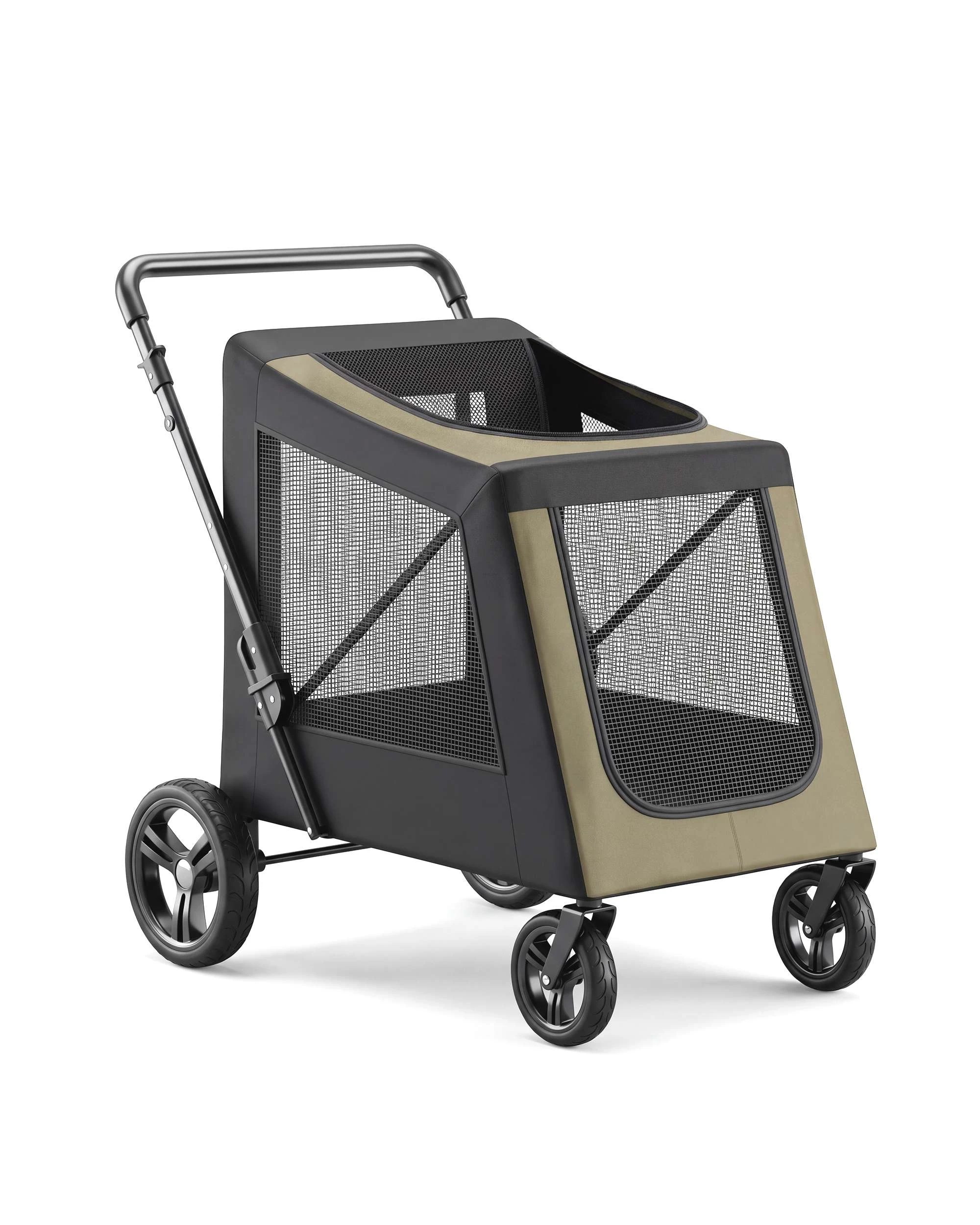4 Advwin Pet Stroller Dog Pram Large Carrier Cat Travel Foldable Strollers, 4 of 10