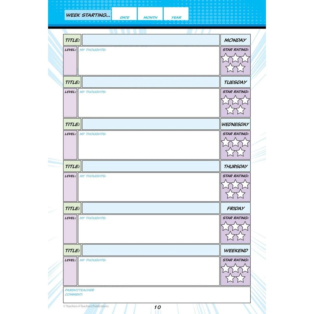 4 Reading Diary & Word Book Years Foundation-2, 4 of 6