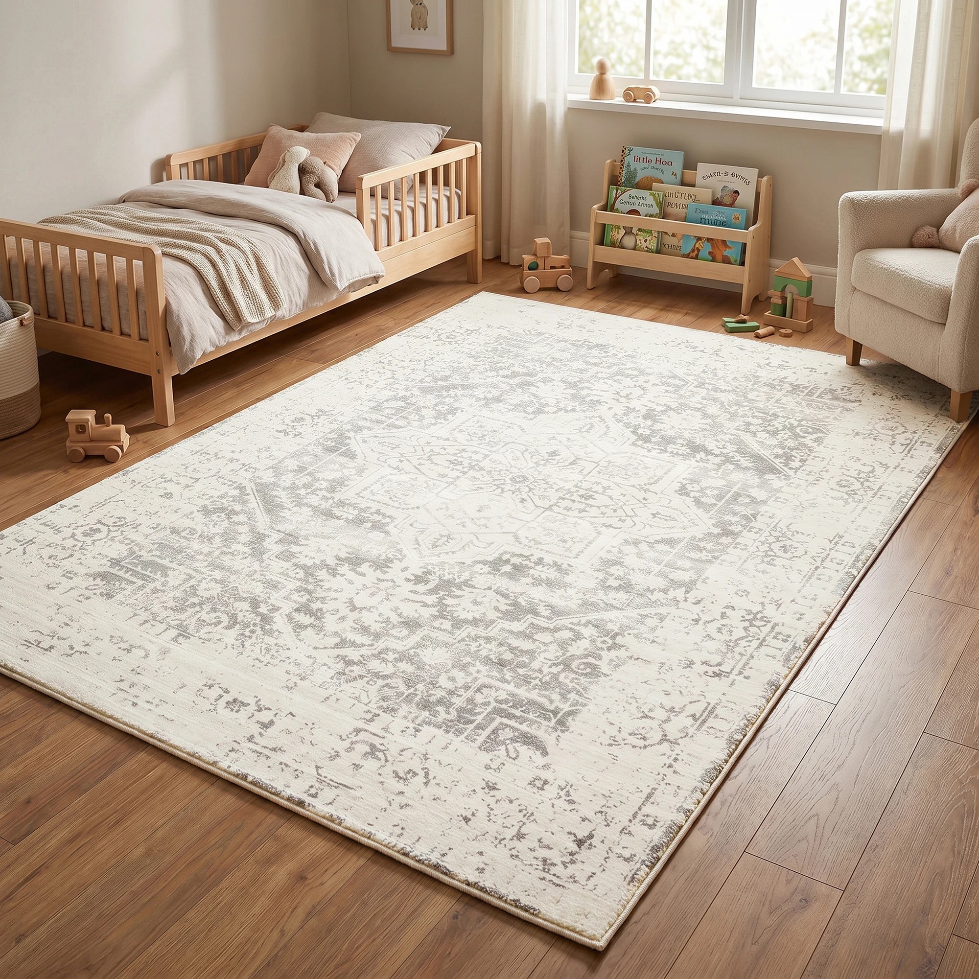 2 Common Ground Rugs Kumo Comfort Mat Asha 290x200cm - Large Soft Memory Foam Rug - Silver, 2 of 8