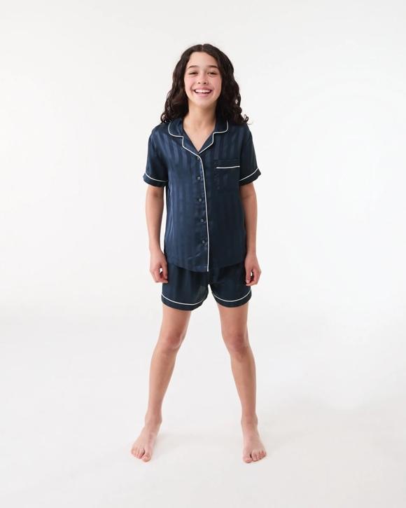 Short Sleeve Satin Pyjama Set