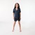 JACQUARD STRIPE DEEP INDIGO