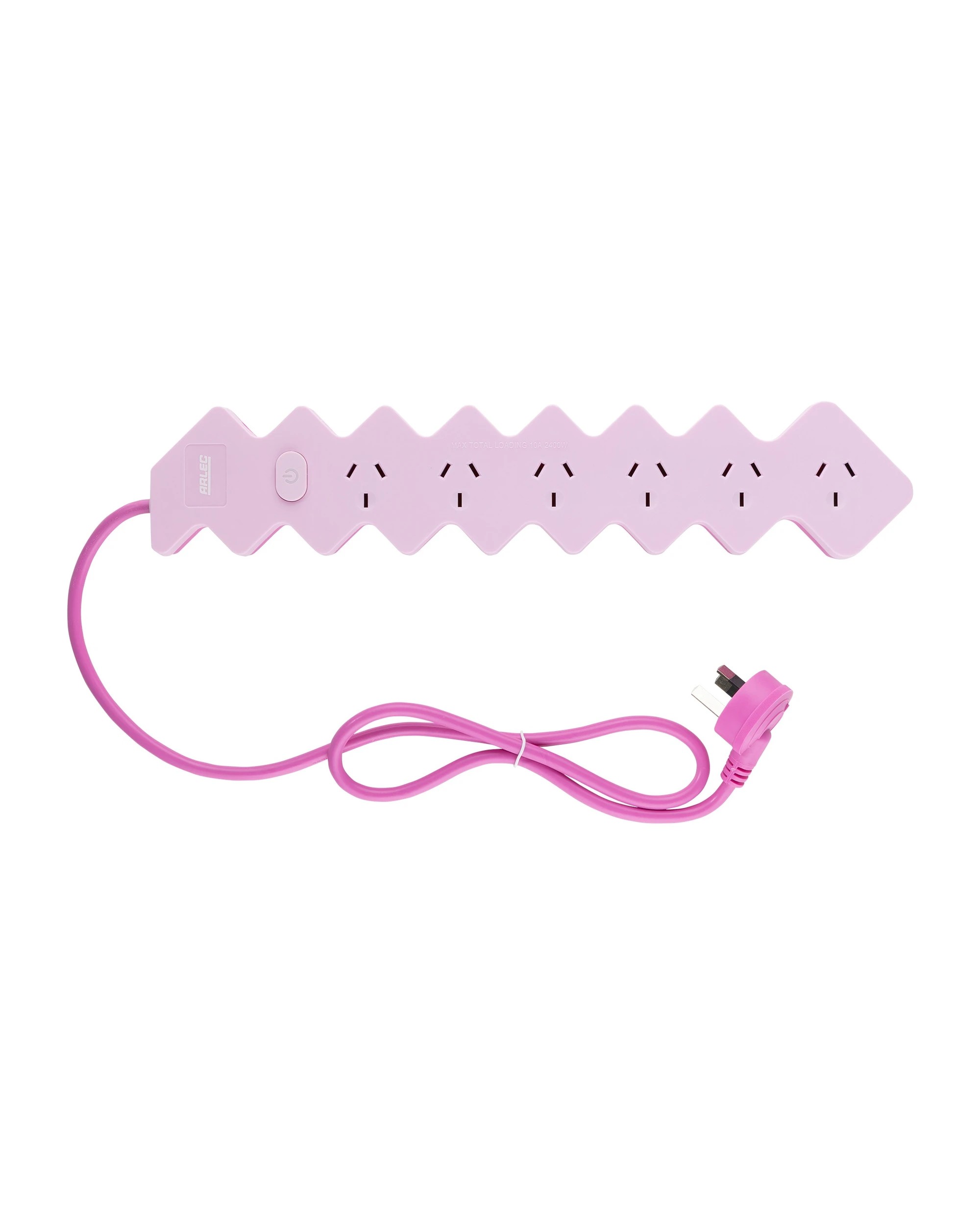 Arlec 6 Outlet Zig Zag Powerboard - Assorted - Kmart
