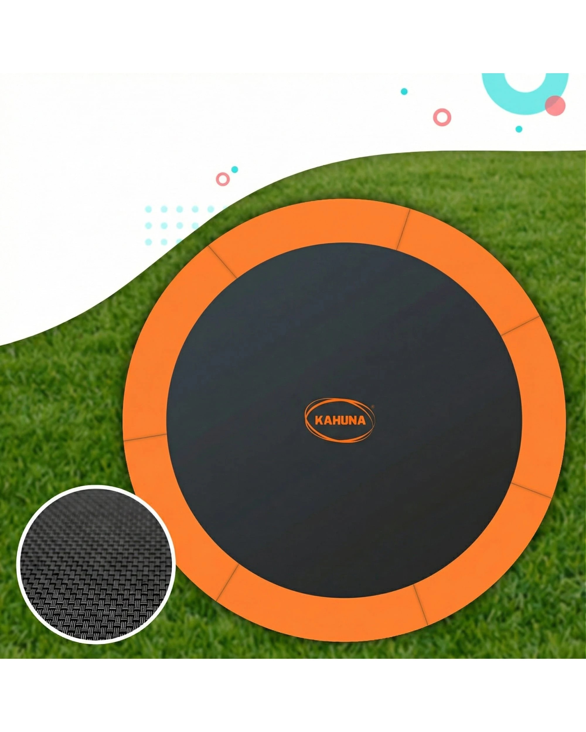 6 Kahuna 16ft Trampoline with Basketball Set in Orange, 6 of 7
