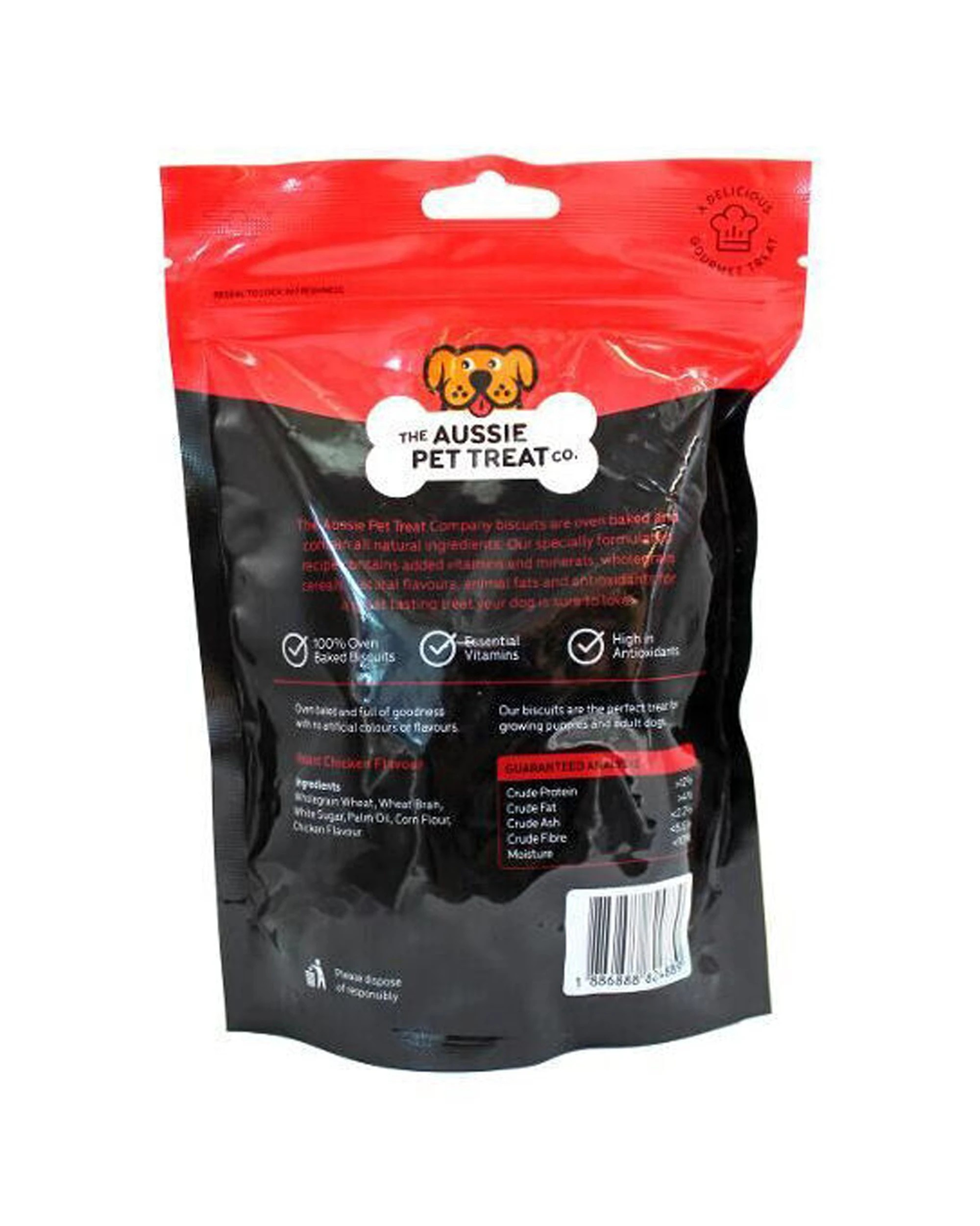 3 The Aussie Pet Treat Co Dog Biscuit Roast Chicken 25 Pack 150g - Natural, 3 of 3