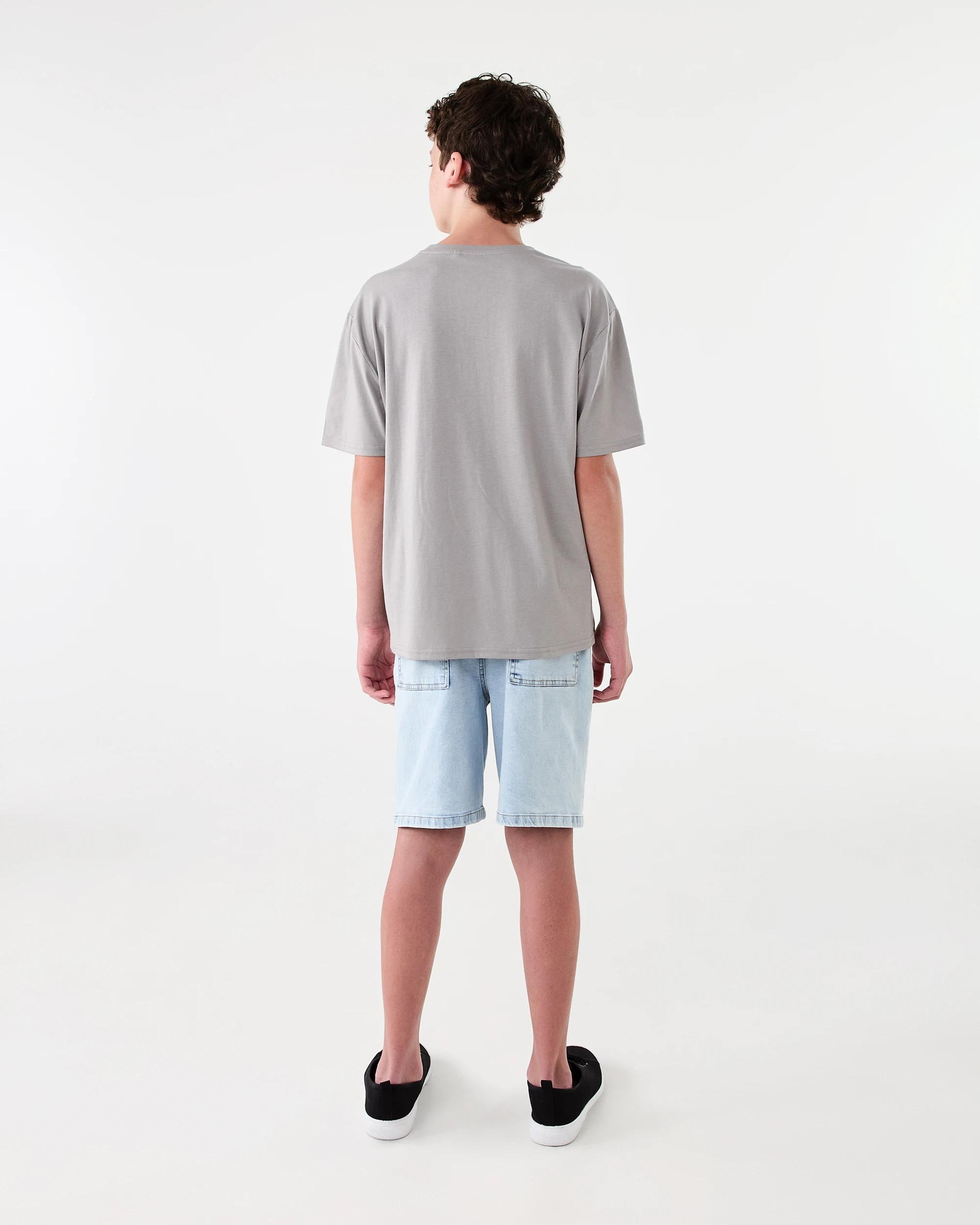 8 Short Sleeve Graphic Print T-shirt Fd Slate, 8 of 8