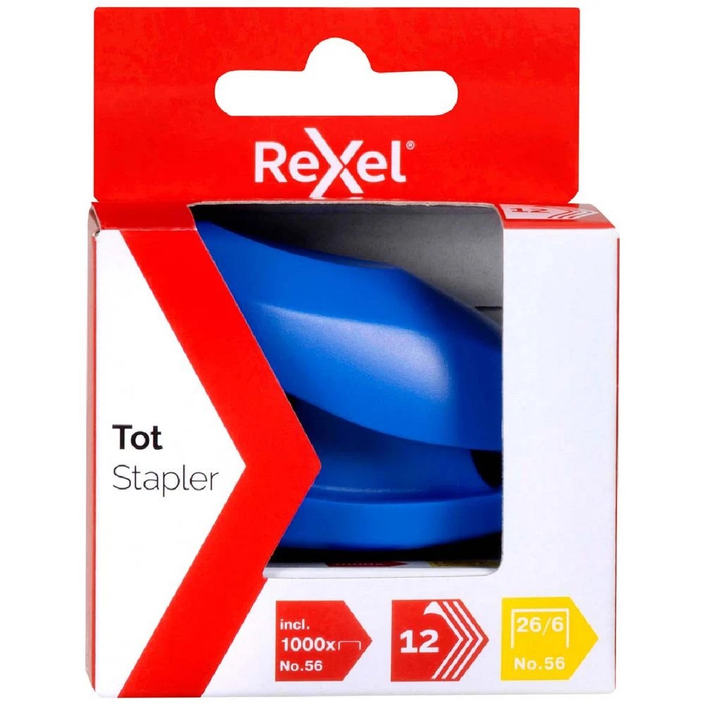 4 Rexel Tot Mini Stapler Blue, 4 of 5