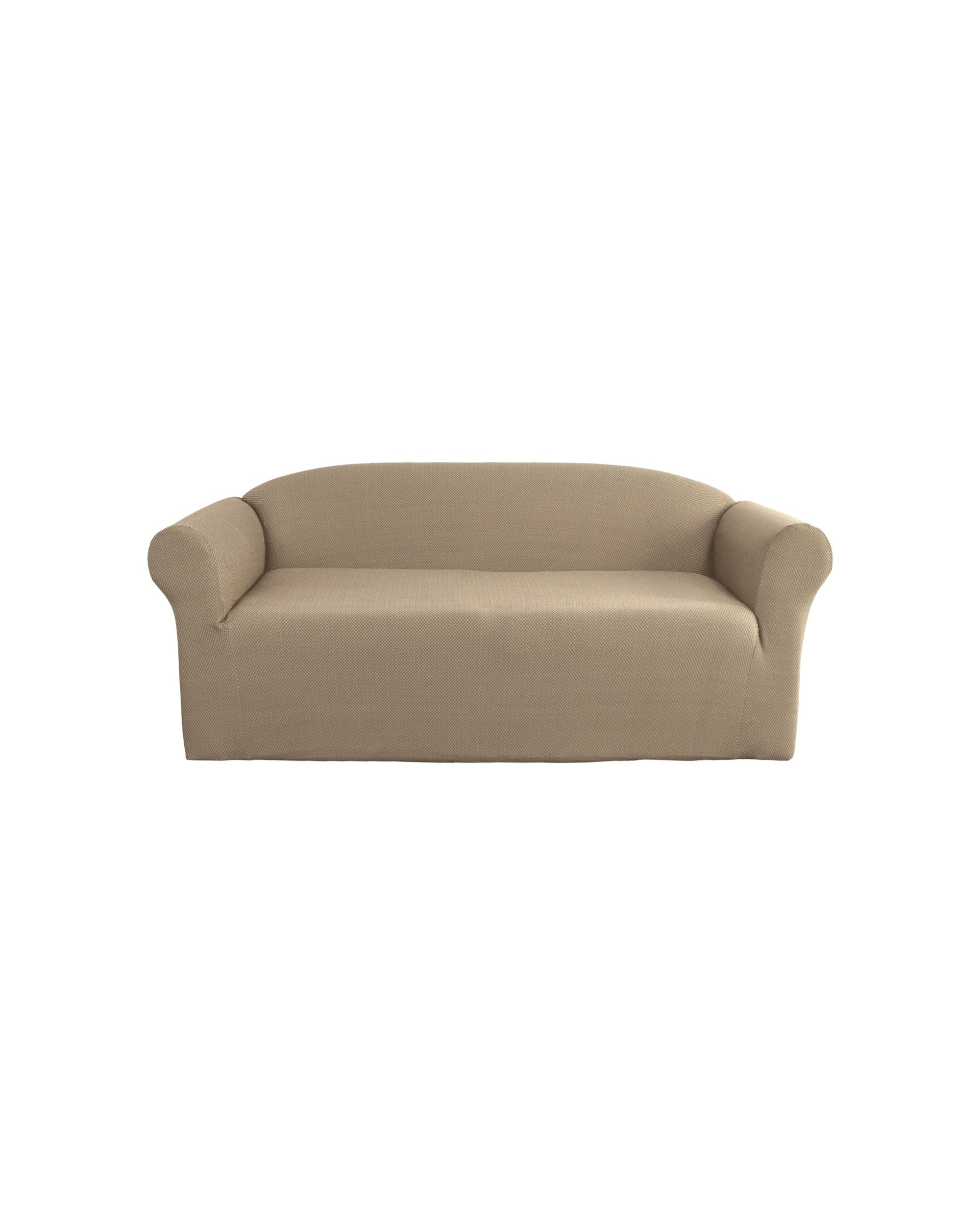 1 Elan Cambridge 2-Seater Sofa Cover 184cm Seat Protector - Linen - Beige, 1 of 1