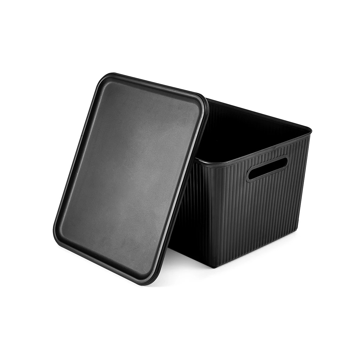 4 18L Ribbed Container - Black, 4 of 10