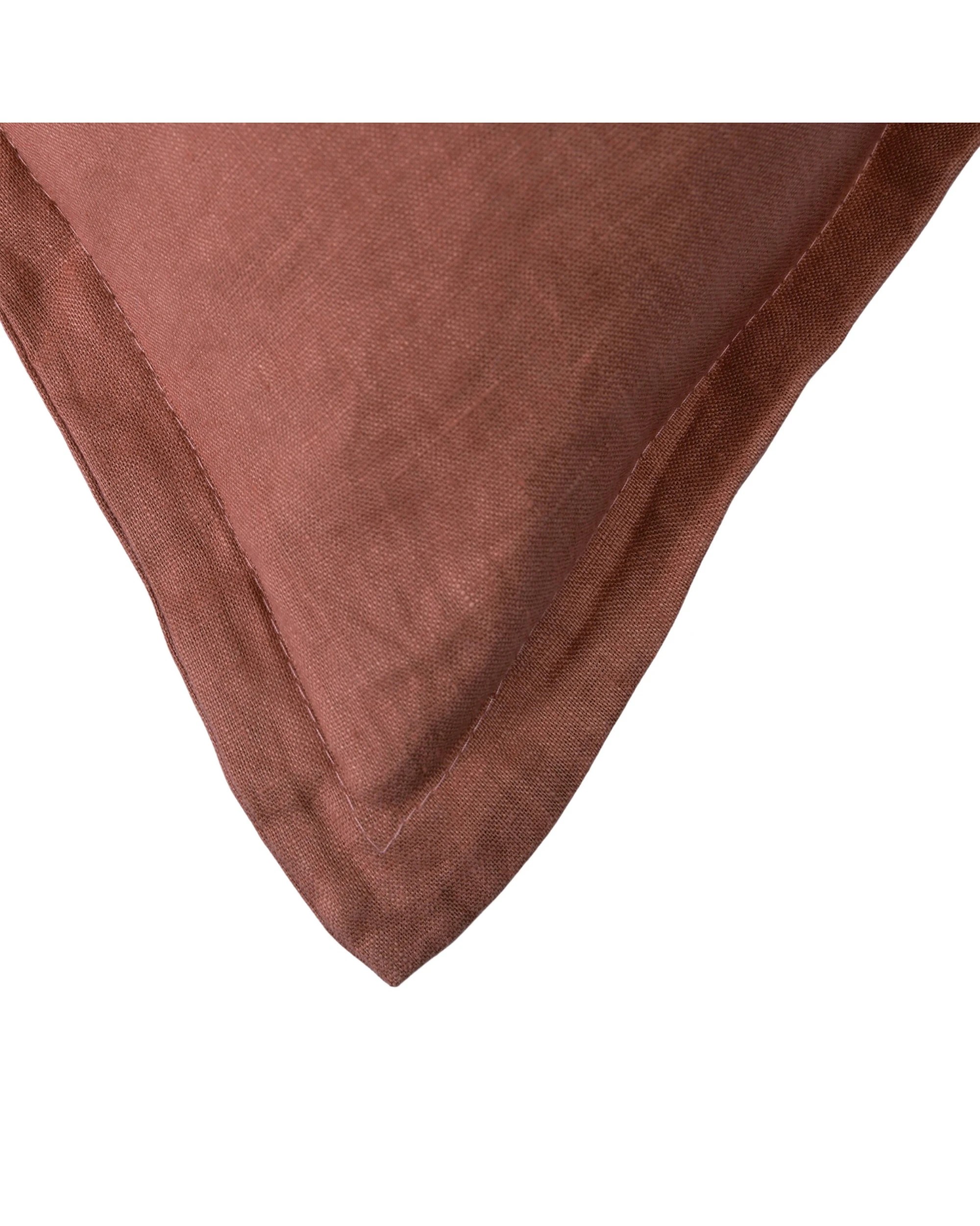 5 Natural Home ARDENNE Washed French Linen Rectangular Cushion with Oxford Edge 40x60cm - Clay, 5 of 9