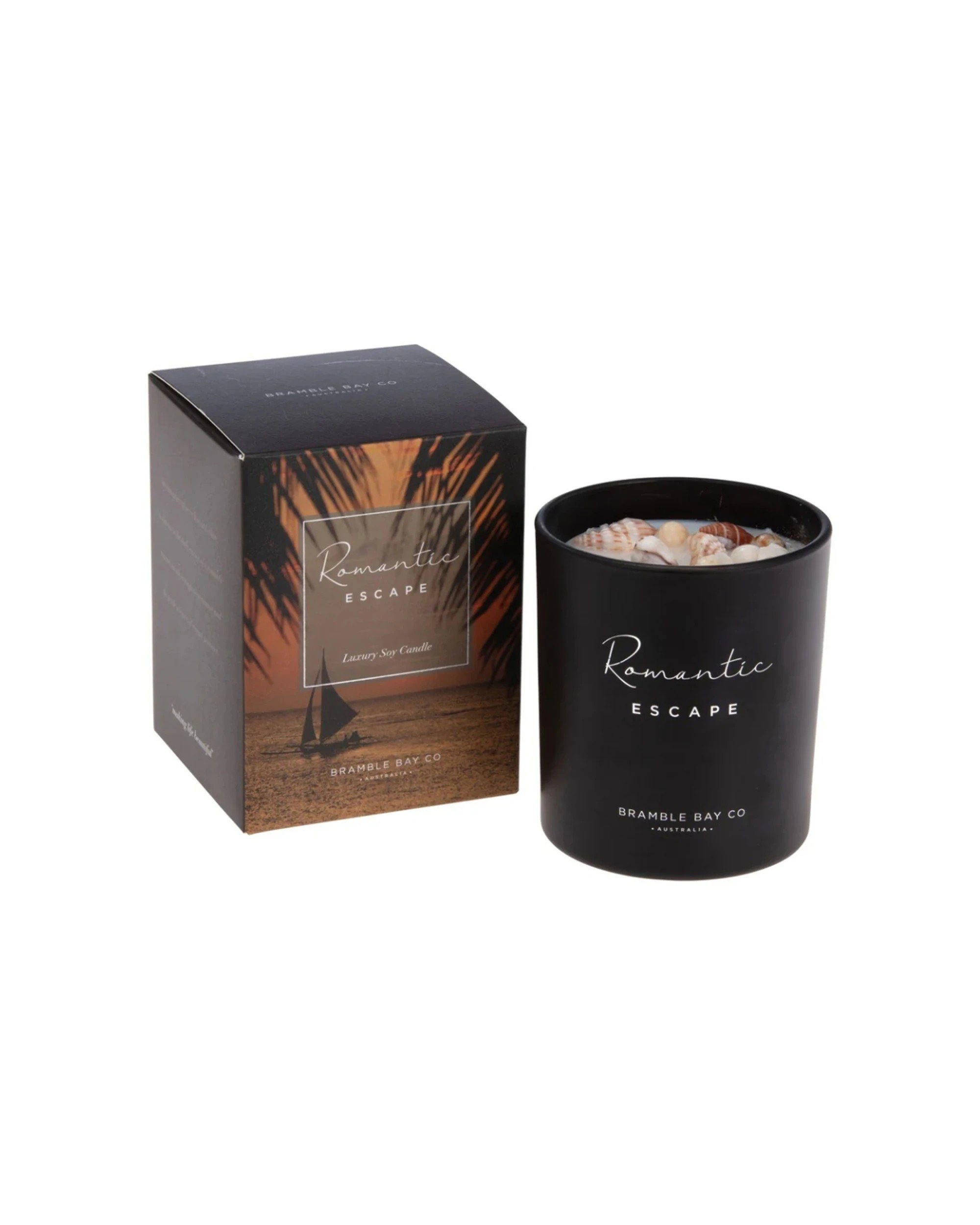 2 Bramble Bay Ocean After Dark Romatic Escape Soy Candle Home Fragrance With Decorations 300g - Black, 2 of 2