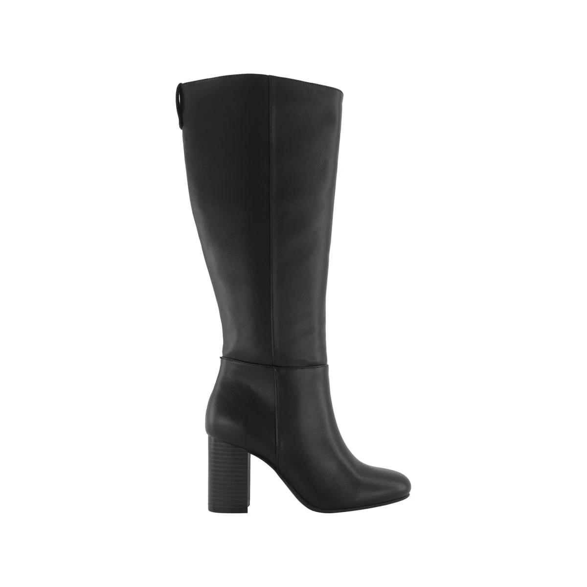 1 Knee High Heeled Boots Black, 1 of 4