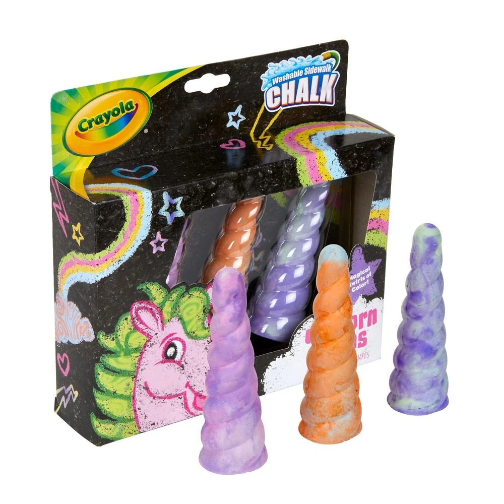 4 Crayola Sidewalk Chalk Unicorn Horns, 4 of 5