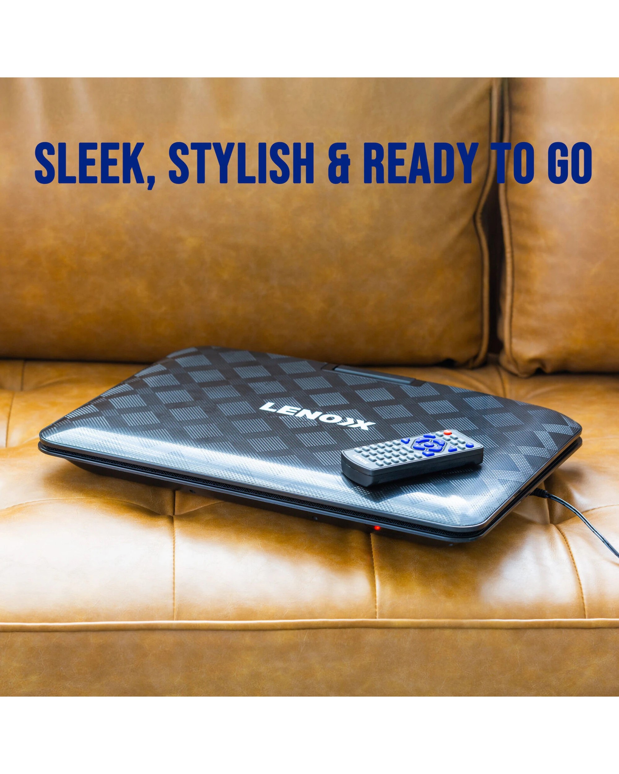 6 Lenoxx 15.4" Swivel Portable Dvd Player & Screen, Rechargeable Entertainment, 6 of 7