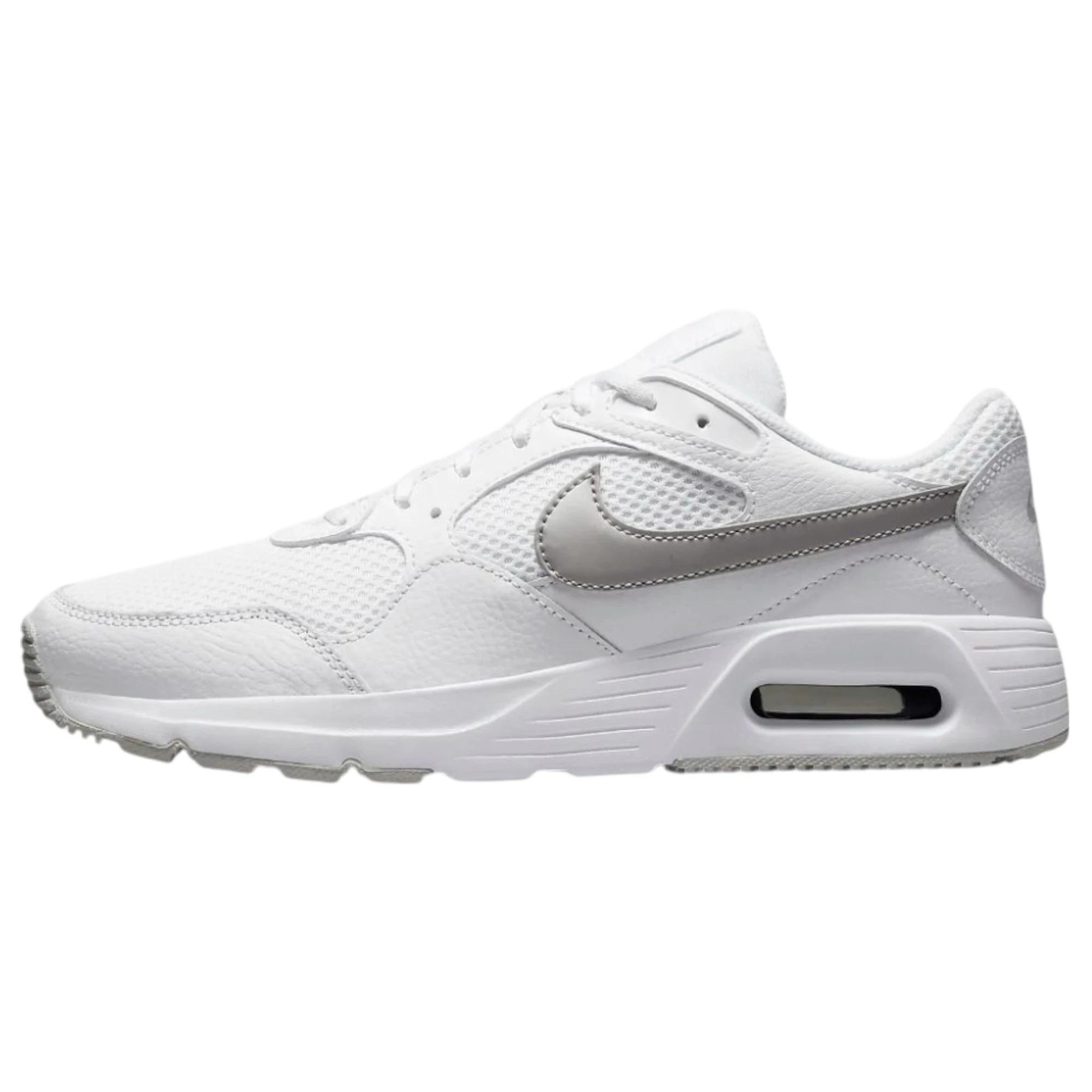 1 Nike Womens SC White/ Metallic Platinum Athletic Shoes WHITE/METALLIC PLATINUM, 1 of 7