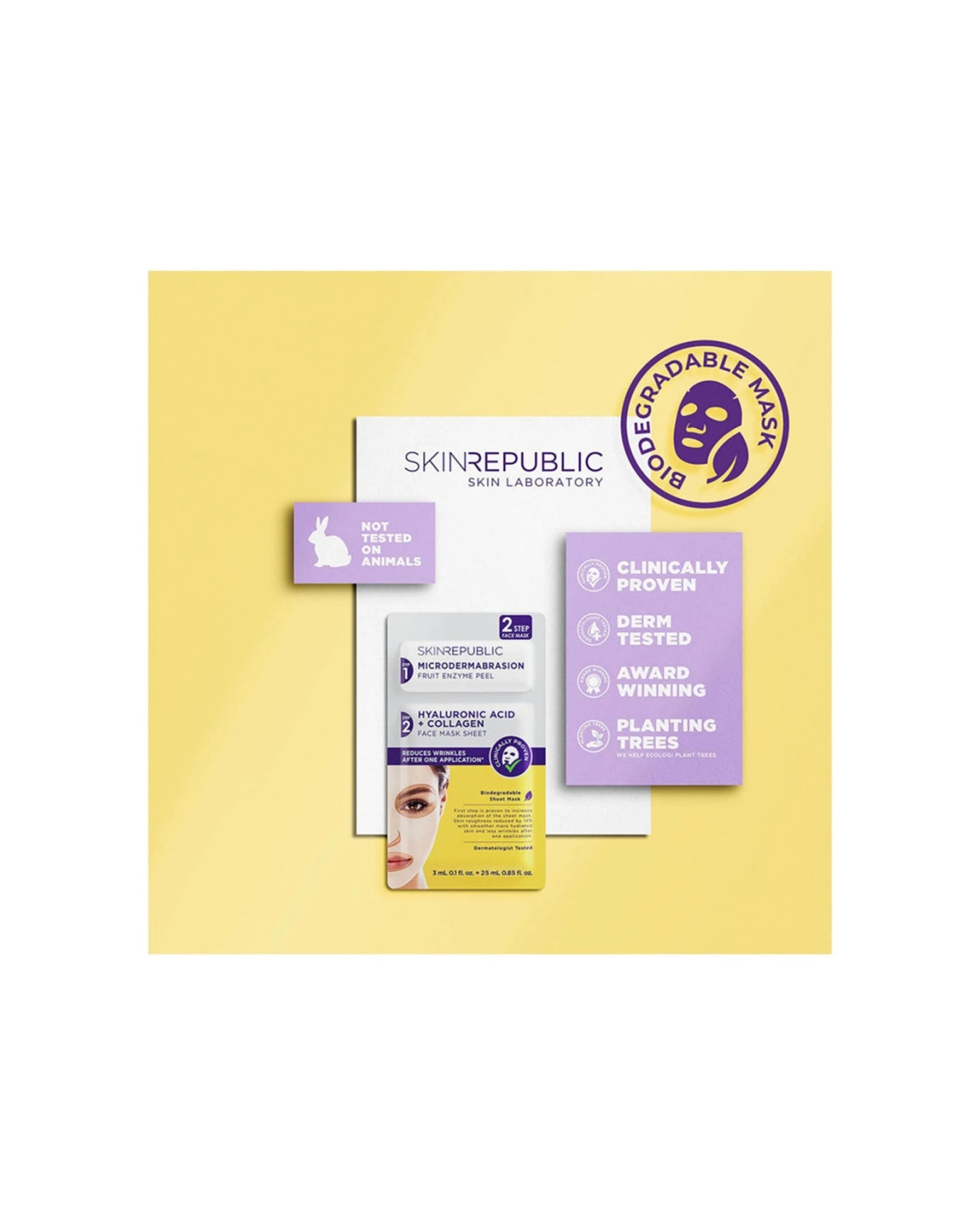 5 Skin Republic Hyaluronic Acid + Collagen Face Mask - Clear, 5 of 5