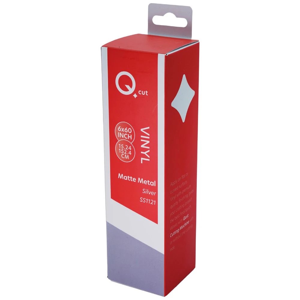 1 Qcut Specialty Vinyl Silver Matte, 1 of 3