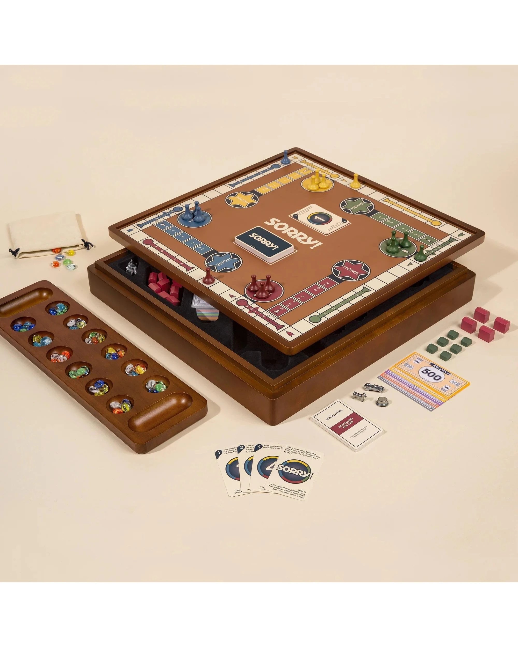 5 3-in-1 Premium Game Collection: Monopoly, Sorry and Mancala Board Game, 5 of 9