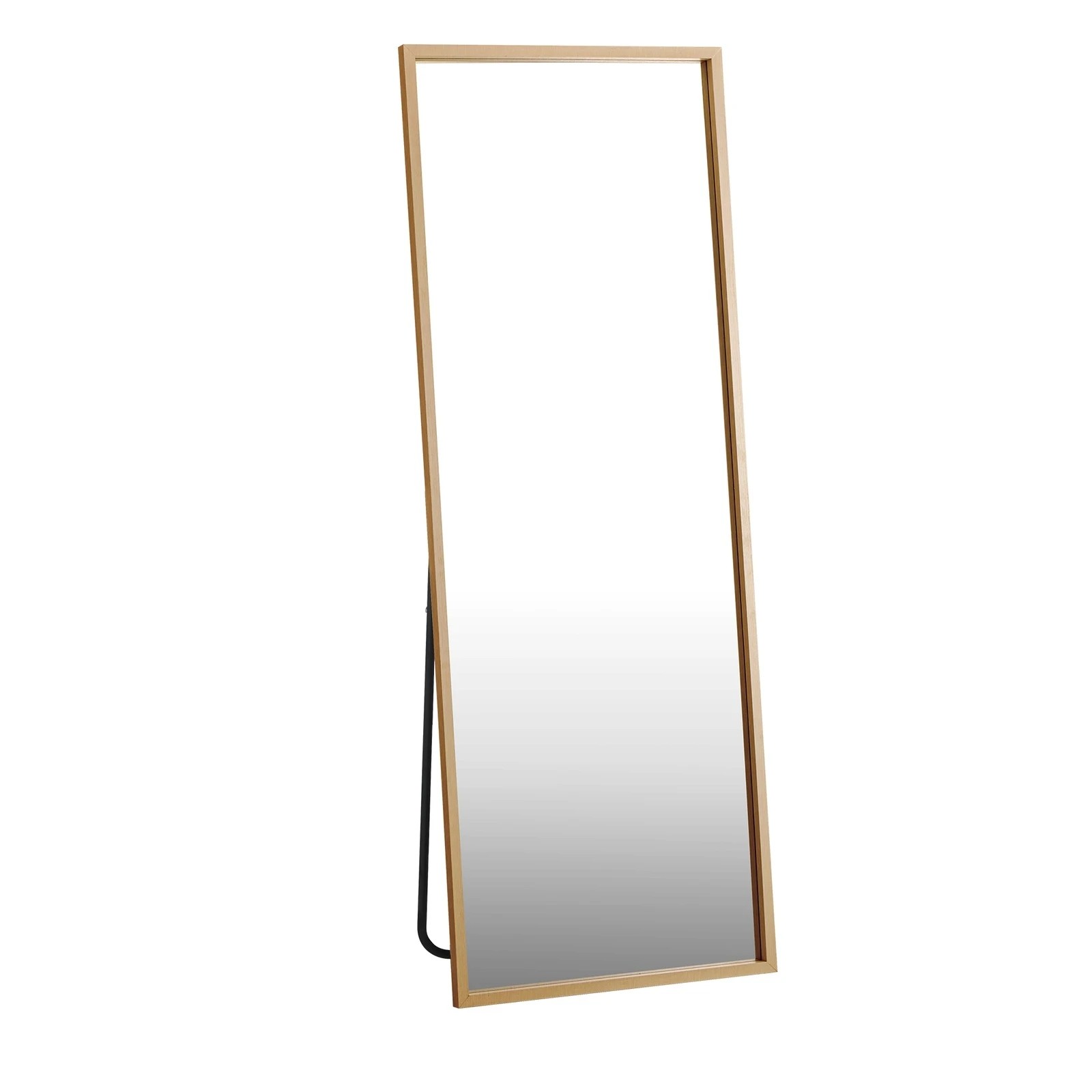 7 Oikiture Wood 166x60cm Full Length Mirror Rectangle Floor Mirrors Free Standing
 - Natural, 7 of 9