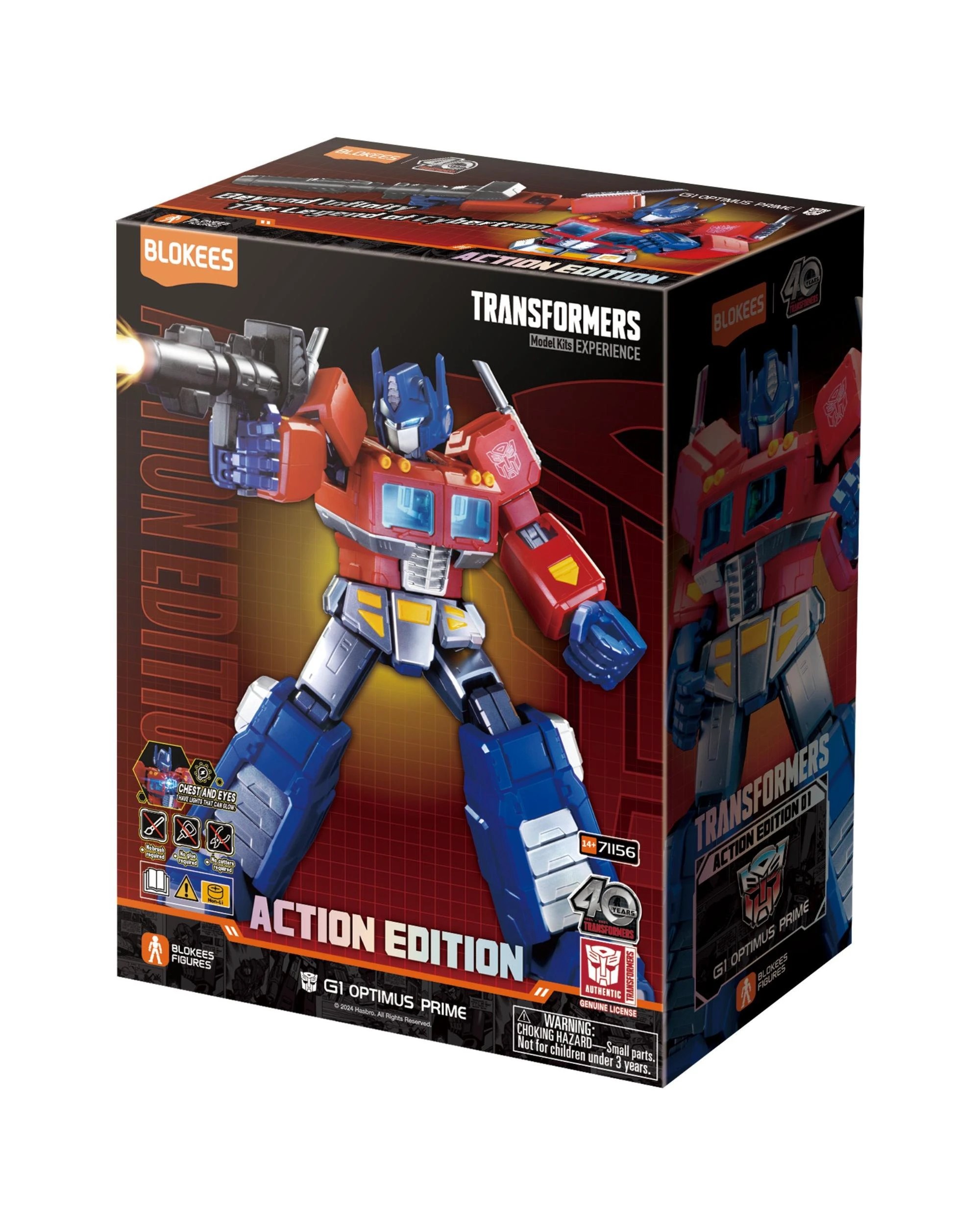 1 Blokees Transformers AE01 G1 Optimus Prime Limited Model Kit, 1 of 6
