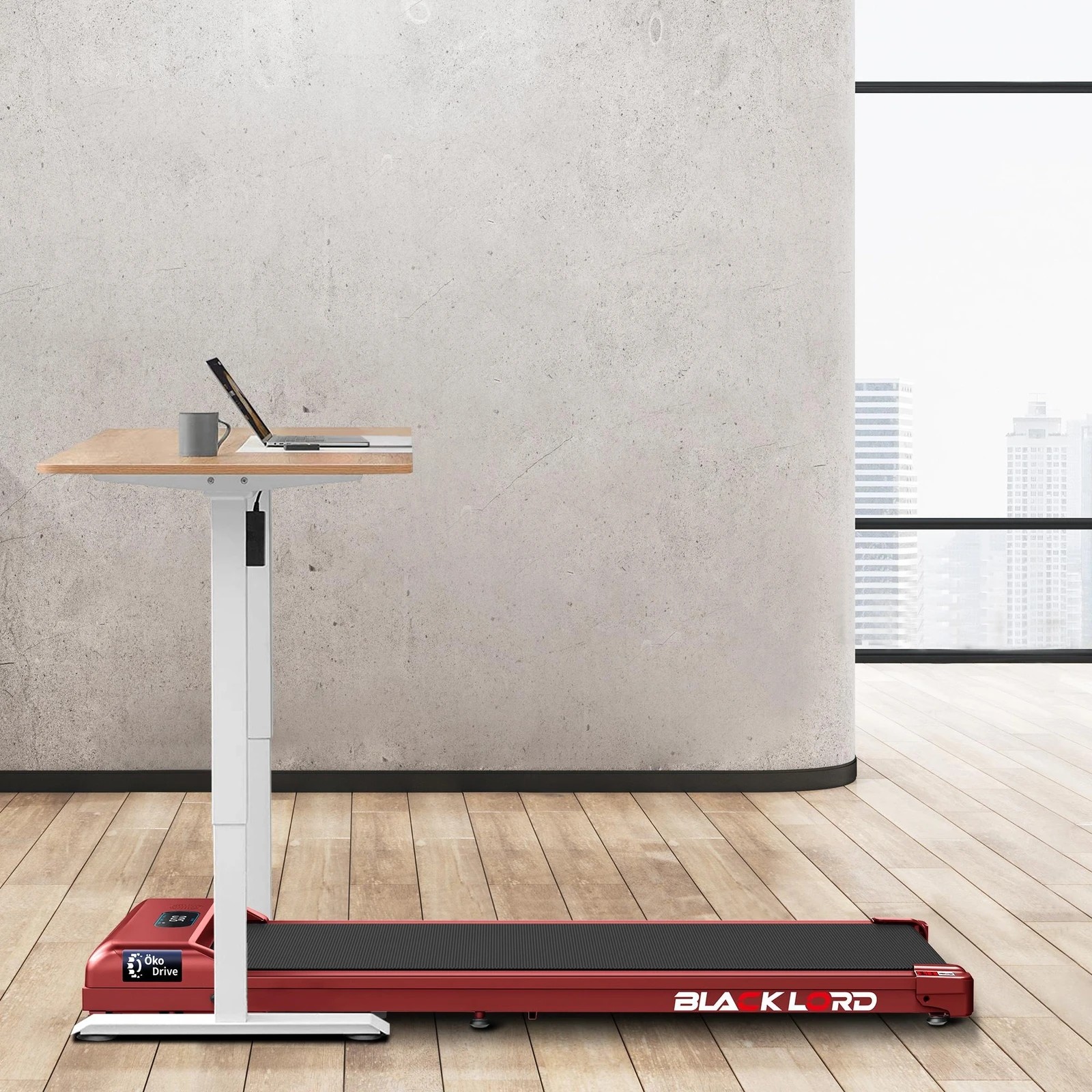 5 Black Lord Treadmill Electric Walking Pad Home Office Gym Fitness Remote Control - Red, 5 of 10