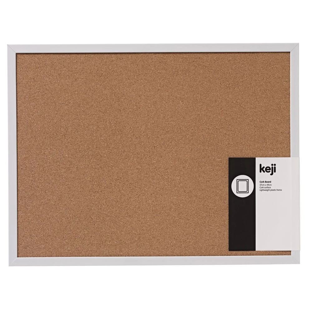 2 Keji Plastic Frame Corkboard 490 x 370mm, 2 of 2