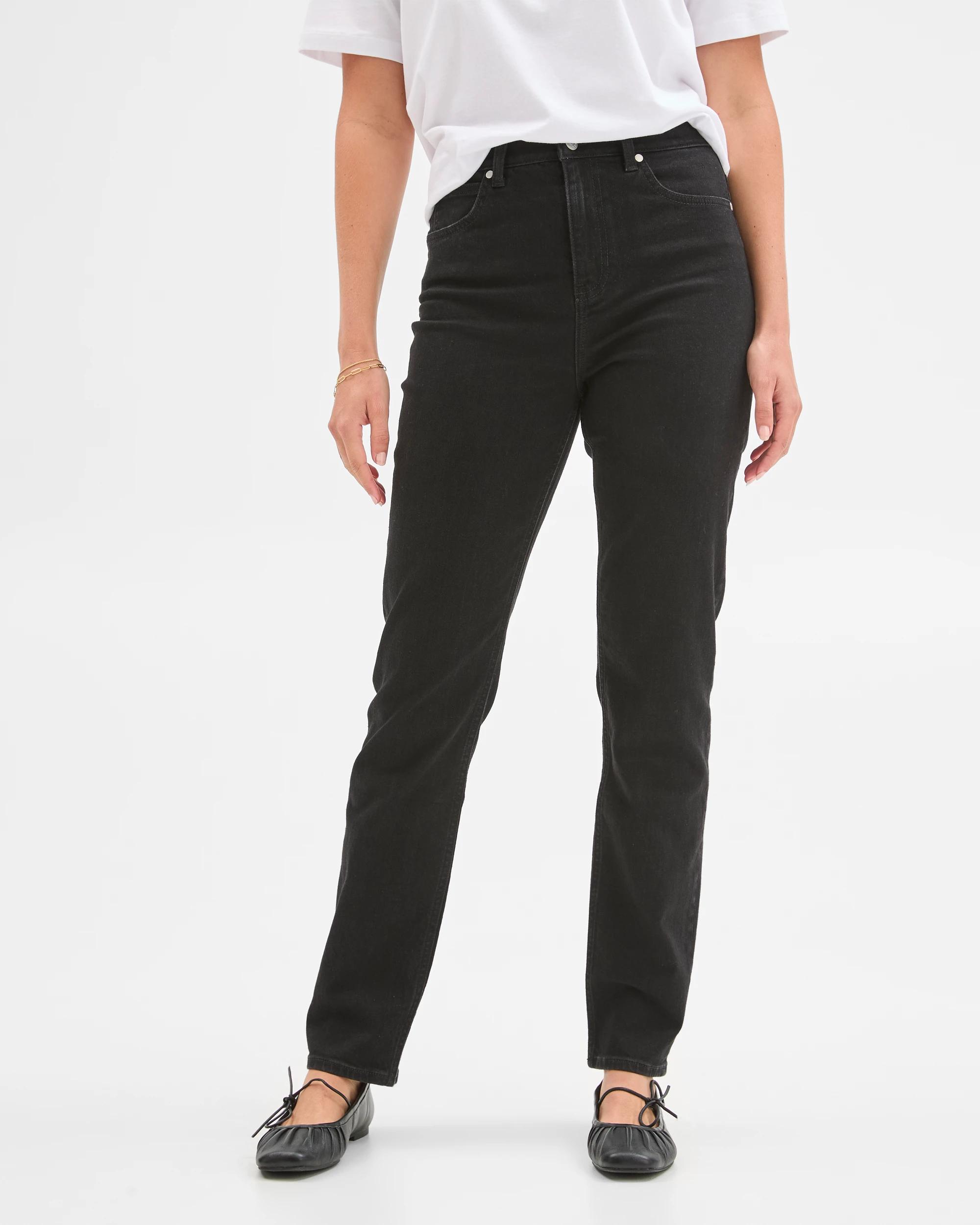 2 Target Denim Denim Alexa Slim Leg Full Length Jeans BLACK, 2 of 6