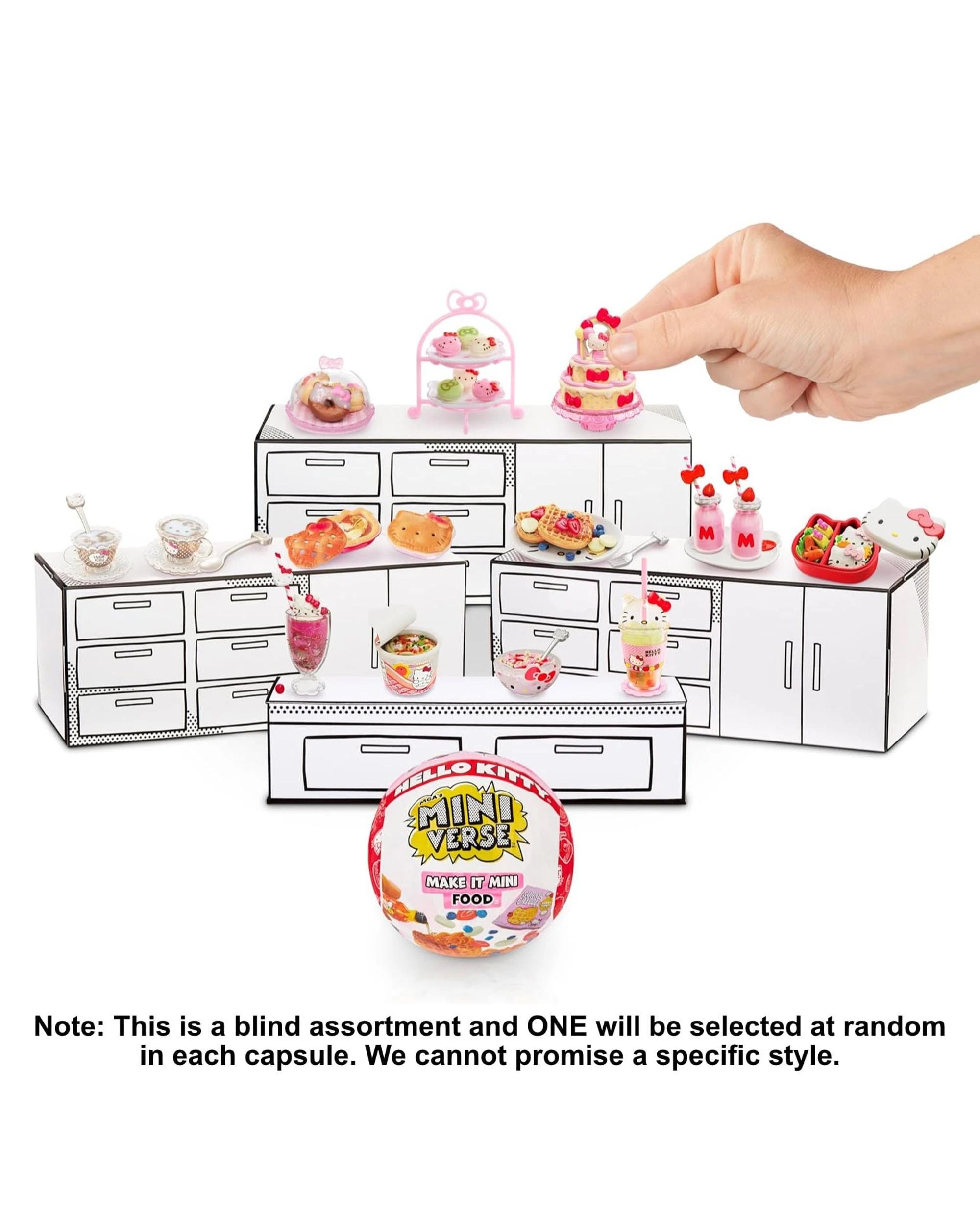 2 MGA's Miniverse Blind Ball: Make It Mini Hello Kitty Food 2-Pack - Two Capsules, 2 of 6