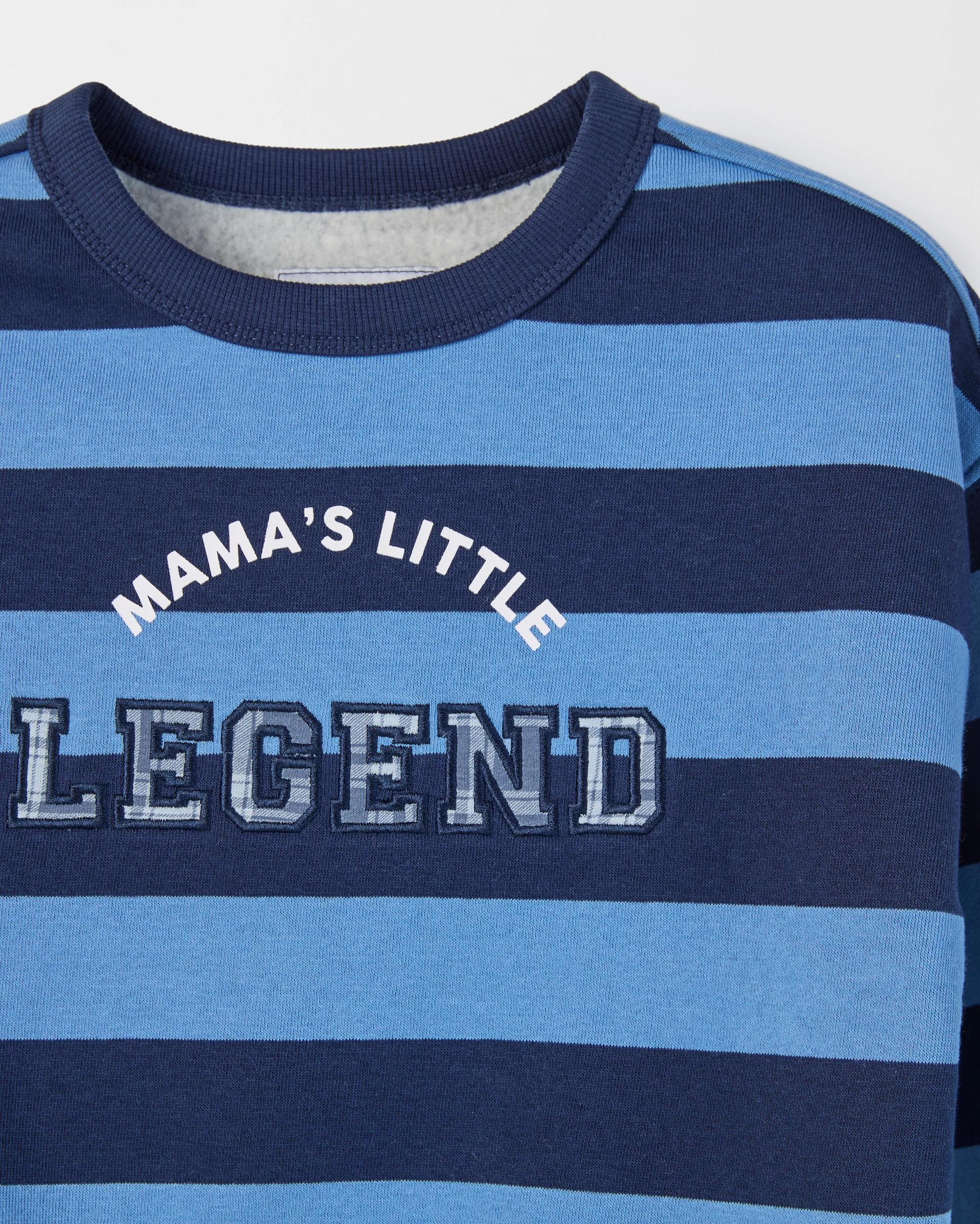 2 Target Kids Australian Cotton Blend Striped Jumper BLUE, 2 of 2