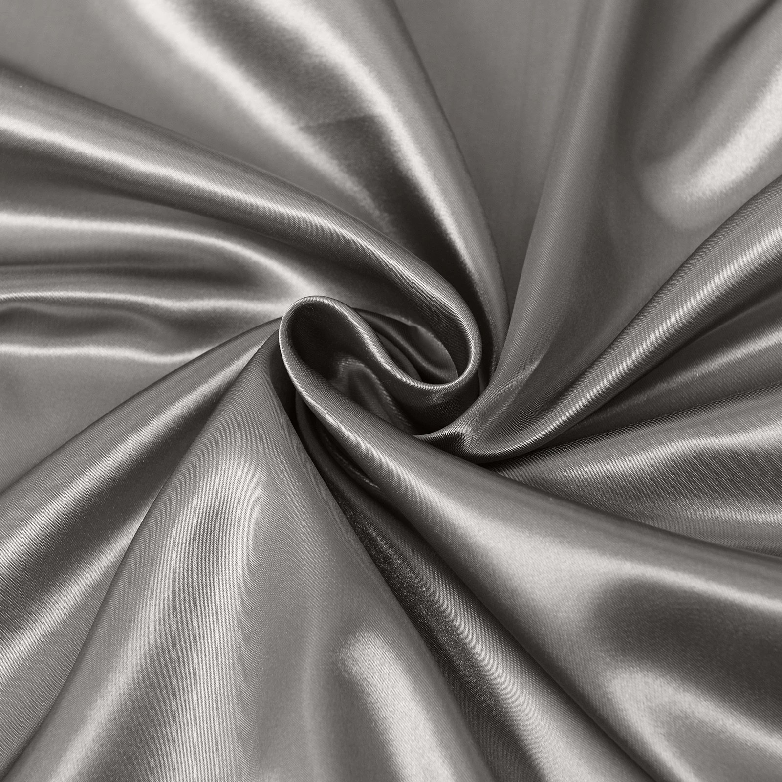 3 Royal Comfort Satin Sheet Set 3 Piece Fitted Sheet Pillowcase Soft Silky Smooth - King Bed - Charcoal, 3 of 6