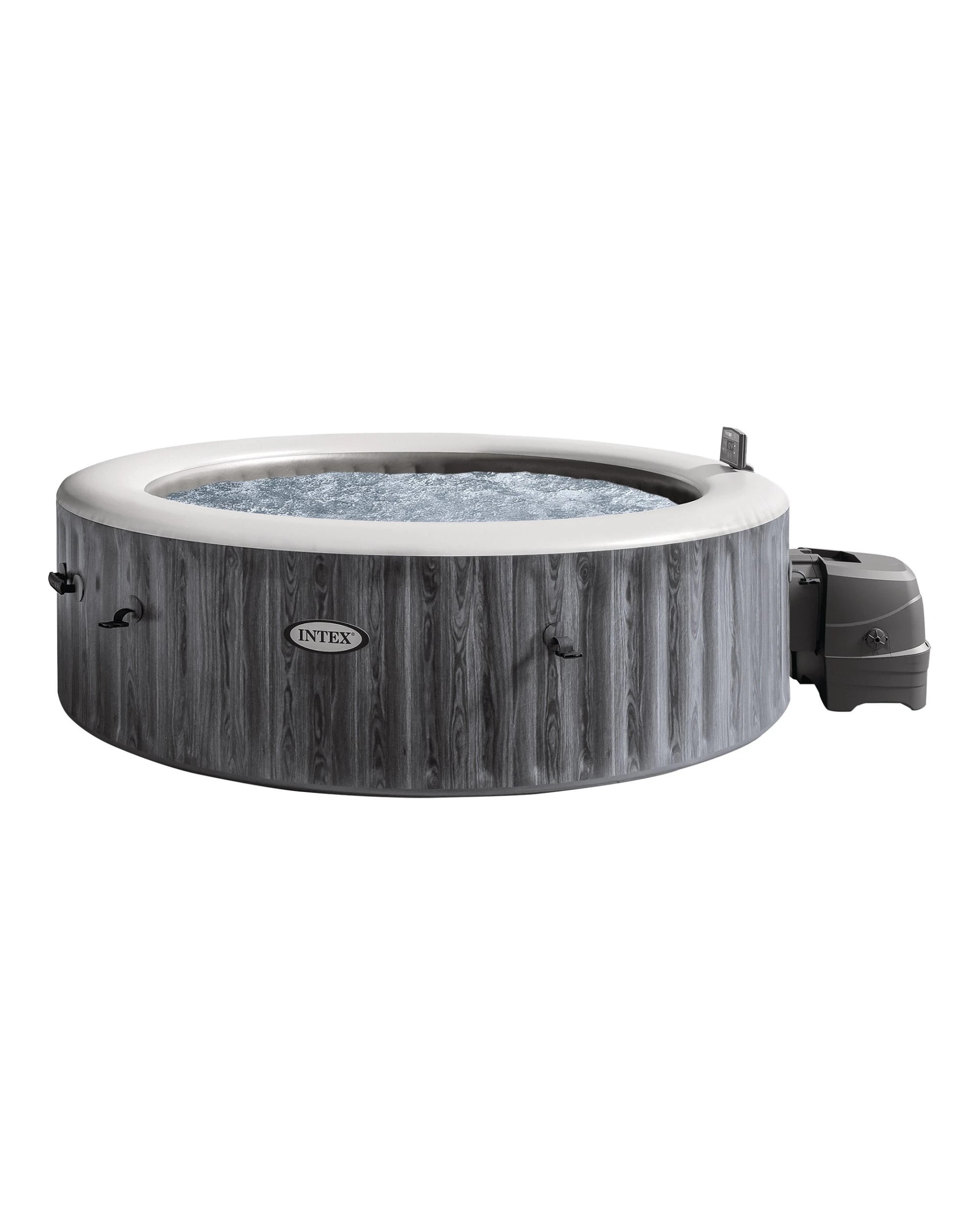 4 Intex PureSpa 6-Person Greywood Deluxe Inflatable Hot Tub - Grey, 4 of 9