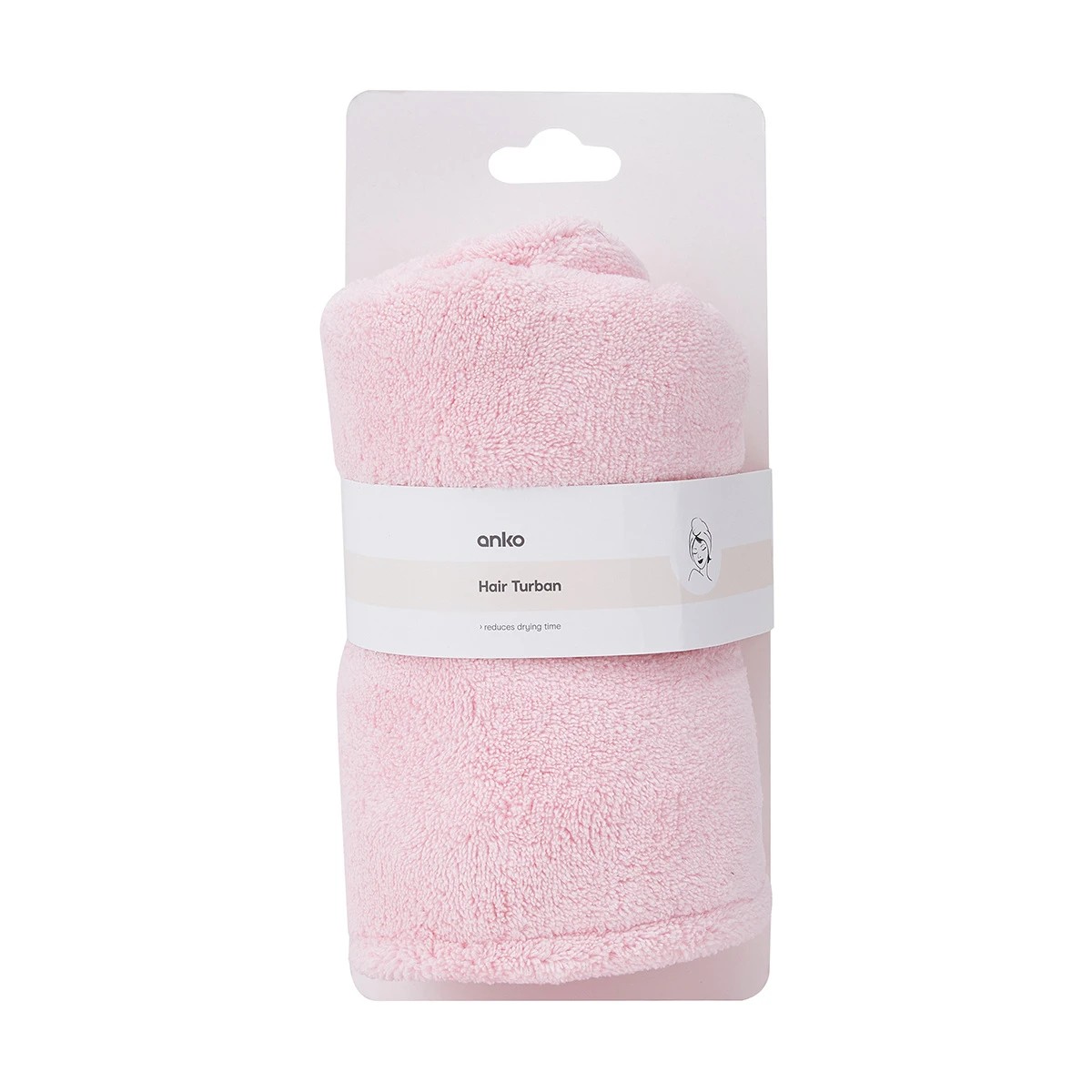 4 Hair Turban - Rose, 4 of 5