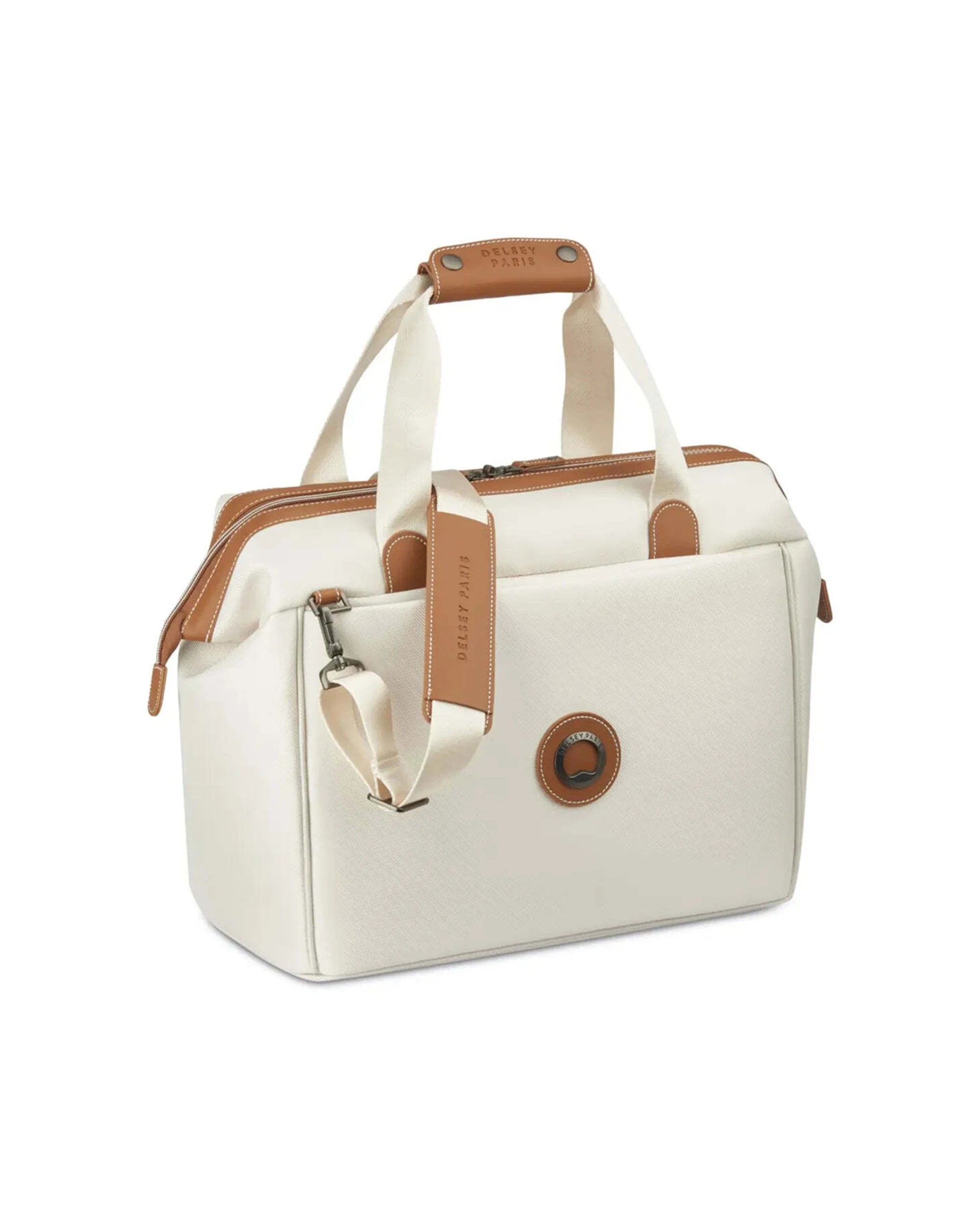 3 Delsey Chatelet Air 2.0 Weekender S Overnight Bag Laptop Compartment Recycled Angora - White, 3 of 8