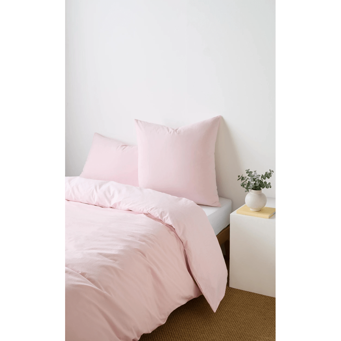 1 Arlo Cotton Stonewash European Pillowcase - Pink, 1 of 2