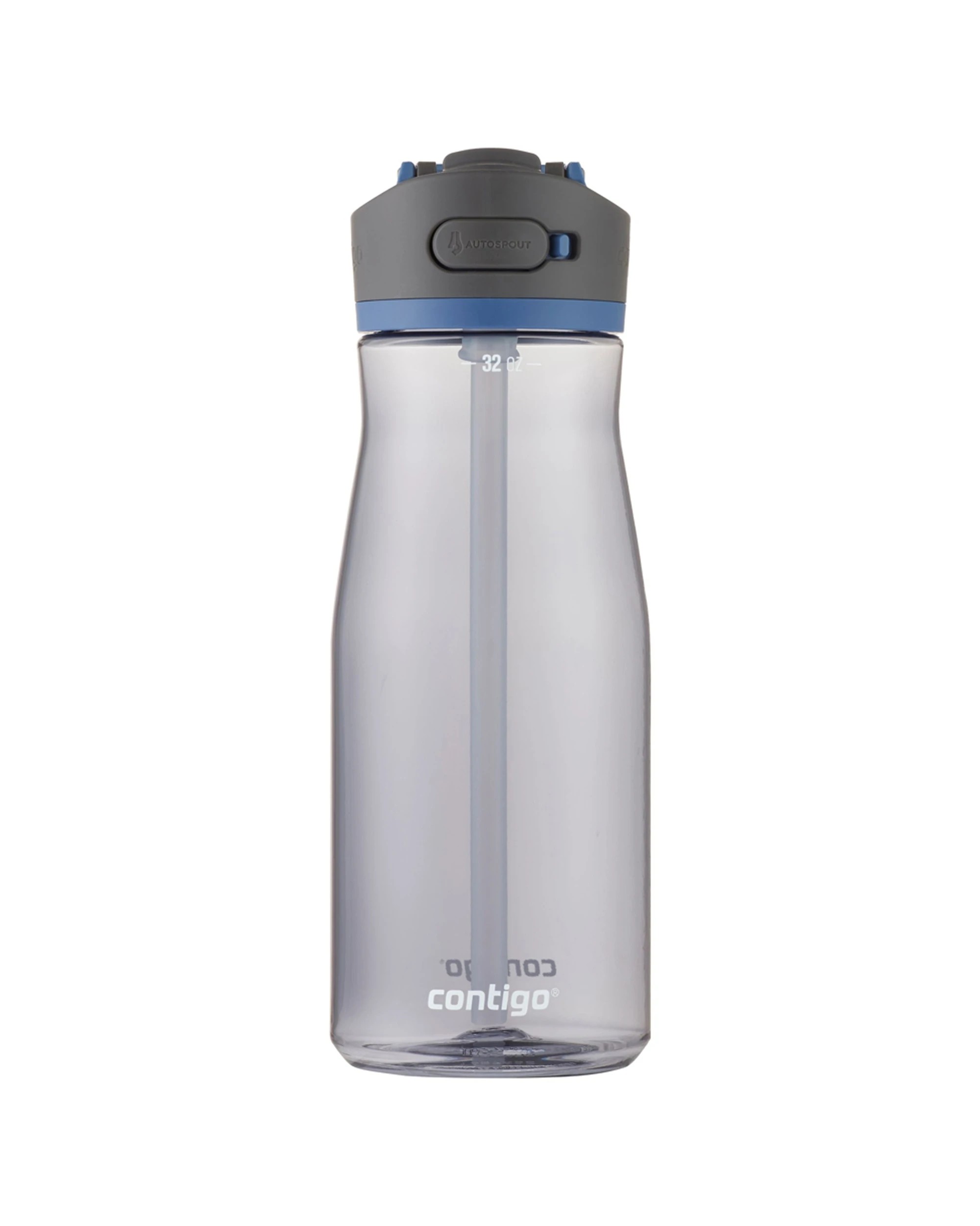 1 Contigo Ashland 2.0 Autospout Bottle 946ml Tritan Leakproof Push Button Hydration - Blue, 1 of 6