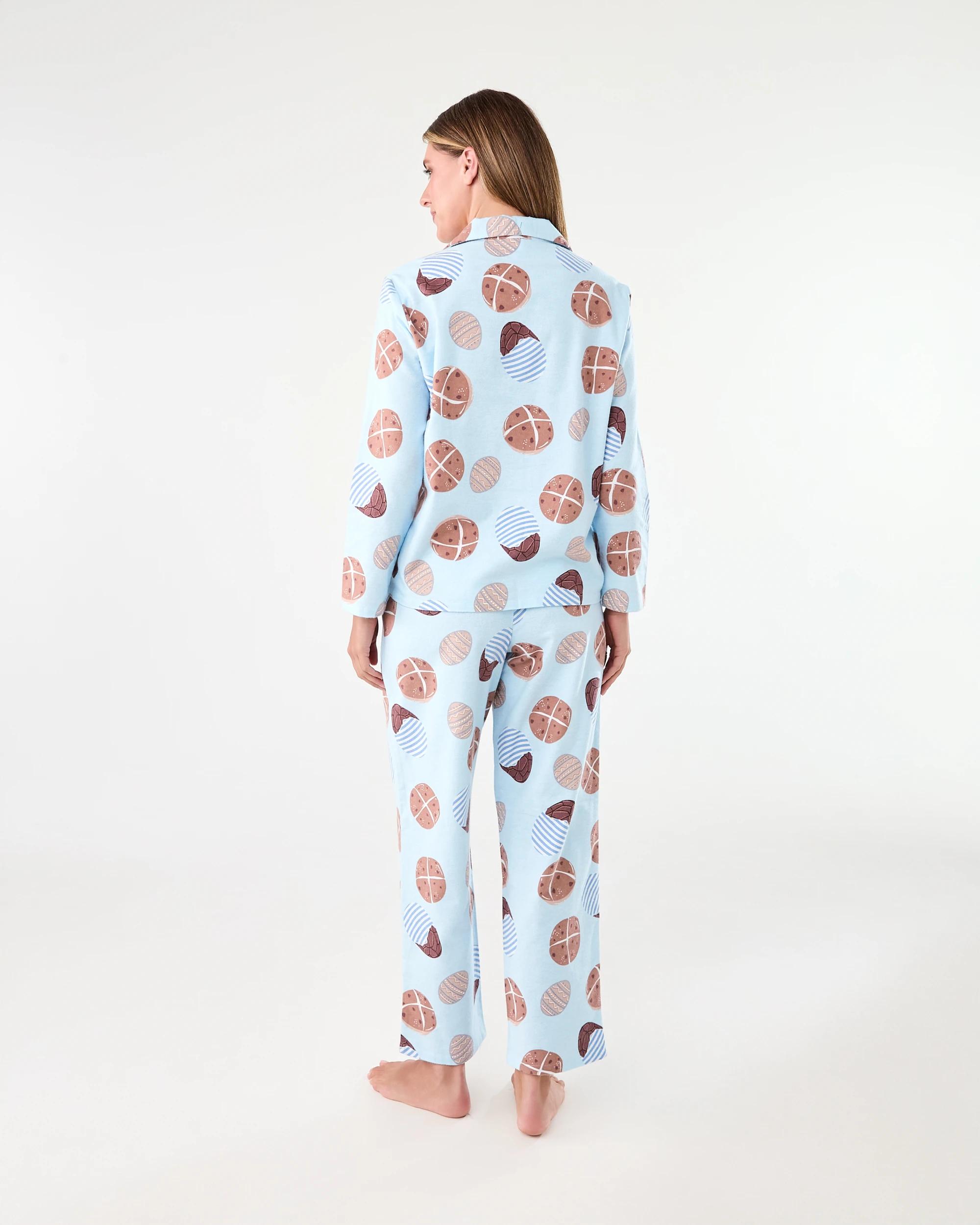 3 Family Matching Easter Cotton Flannel Pyjama Set Blu Sweets, 3 of 7