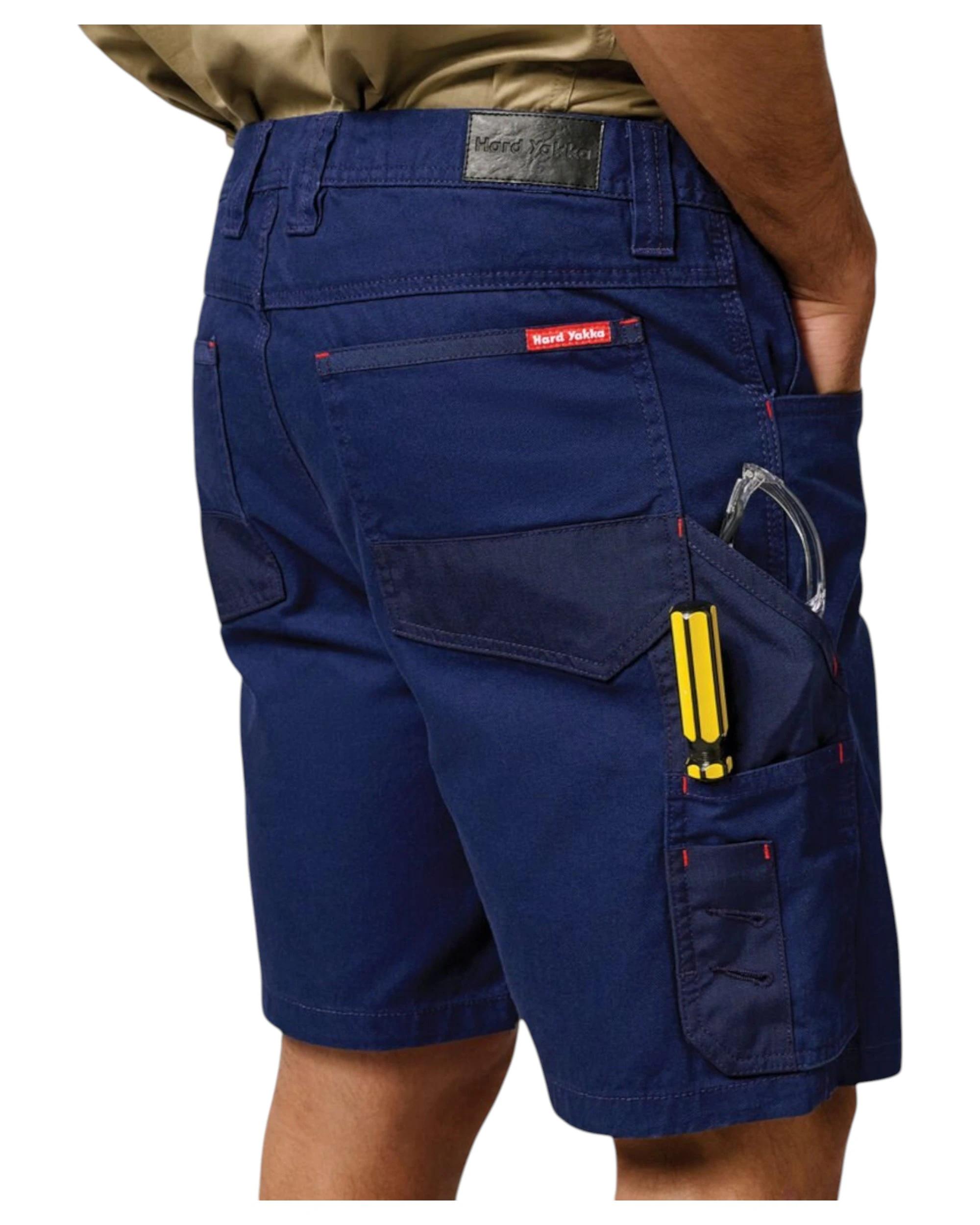4 Hard Yakka Mens Legends Cargo Short Work Wear Navy NAVY, 4 of 6