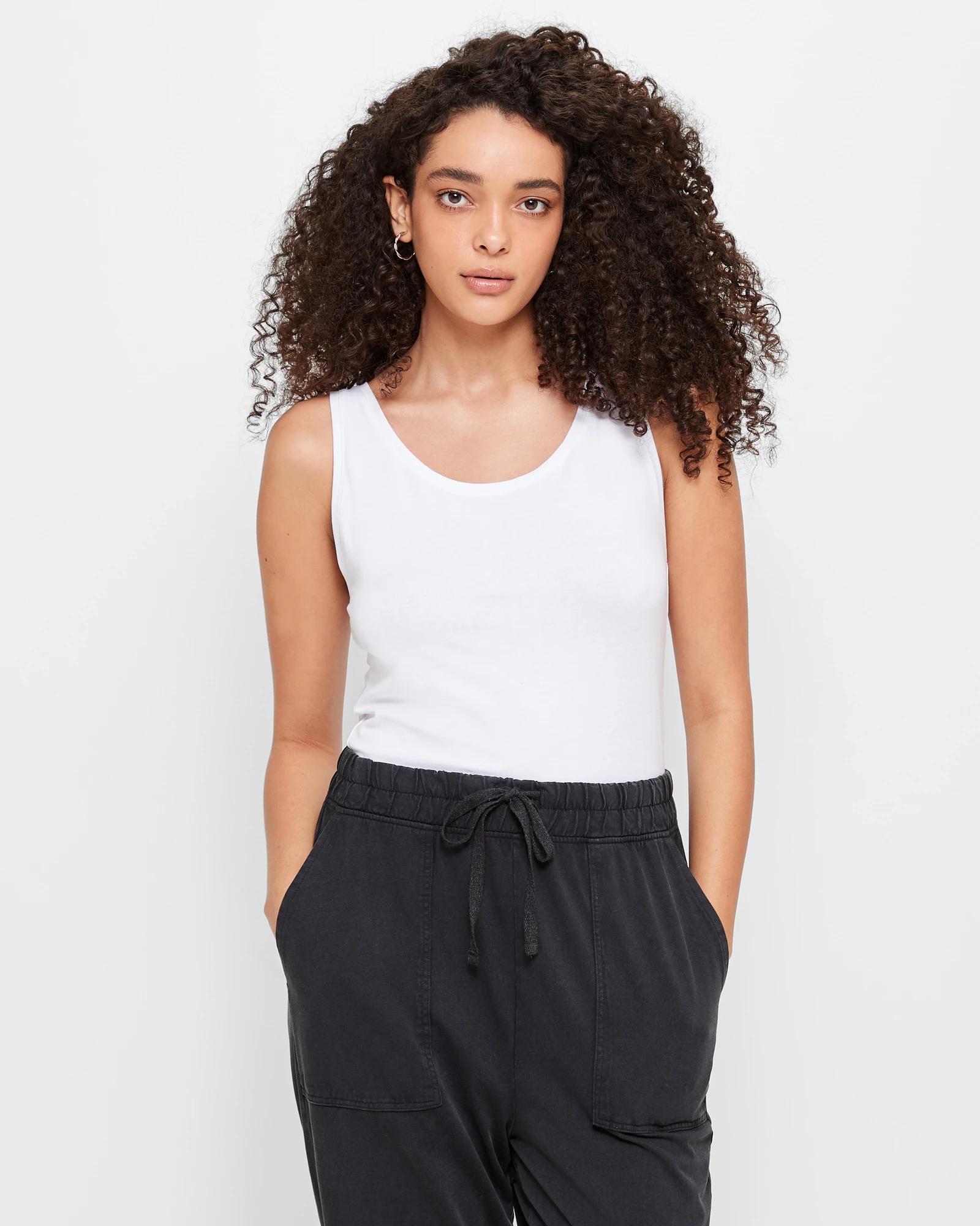 1 Target Australian Cotton Tank Top WHITE, 1 of 5