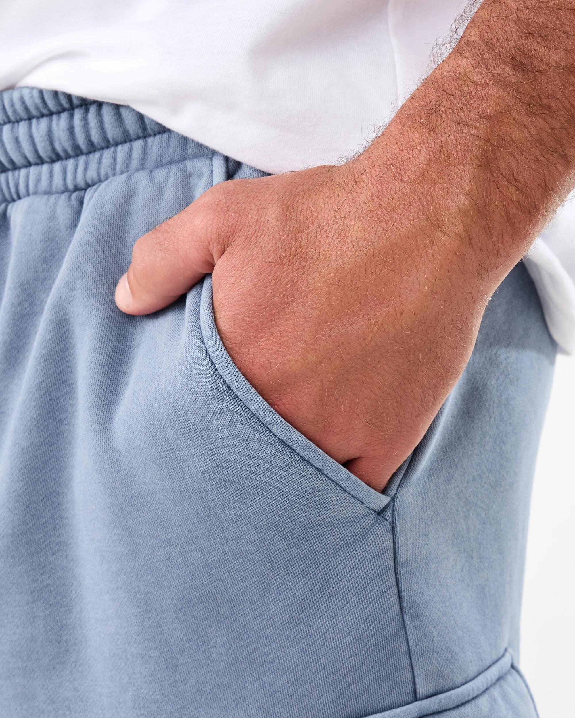 5 Washed Cargo Knit Shorts Chinablue, 5 of 7